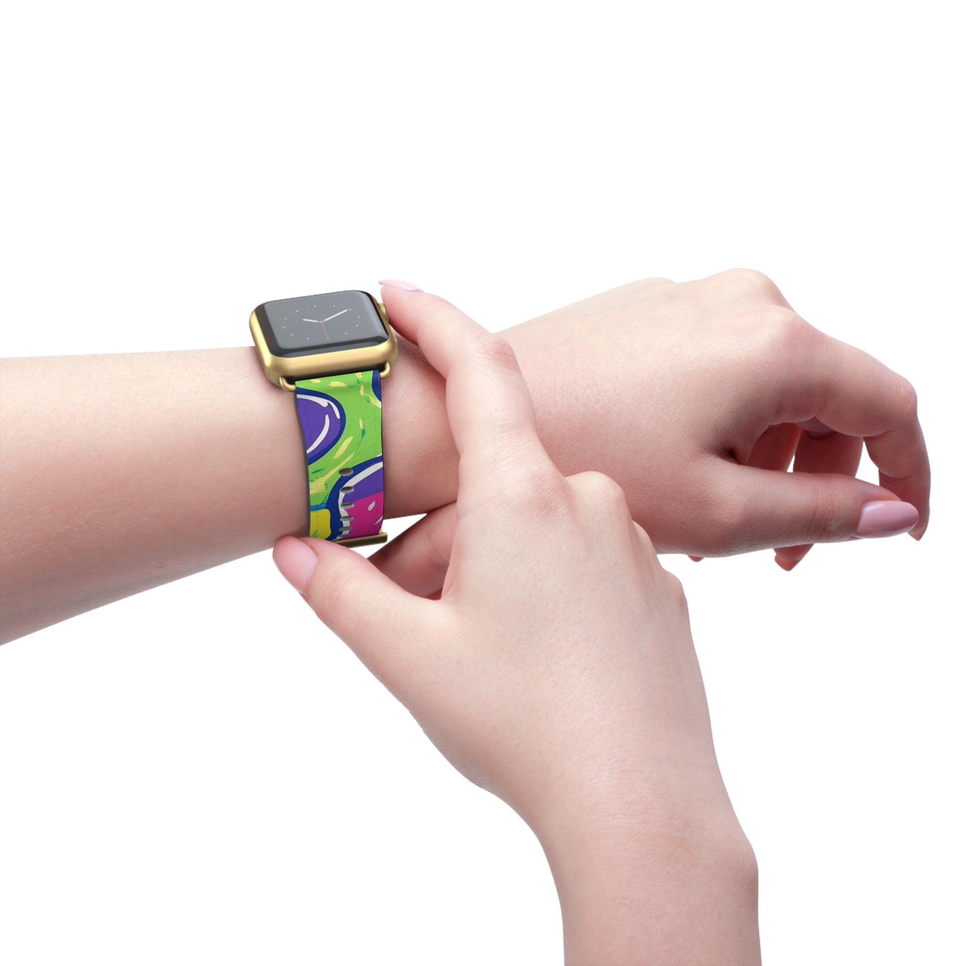 90s Trippy Slime Watch Band, Artsulli - Art is Long, Life is Short, Accessories, , , , , , , 
