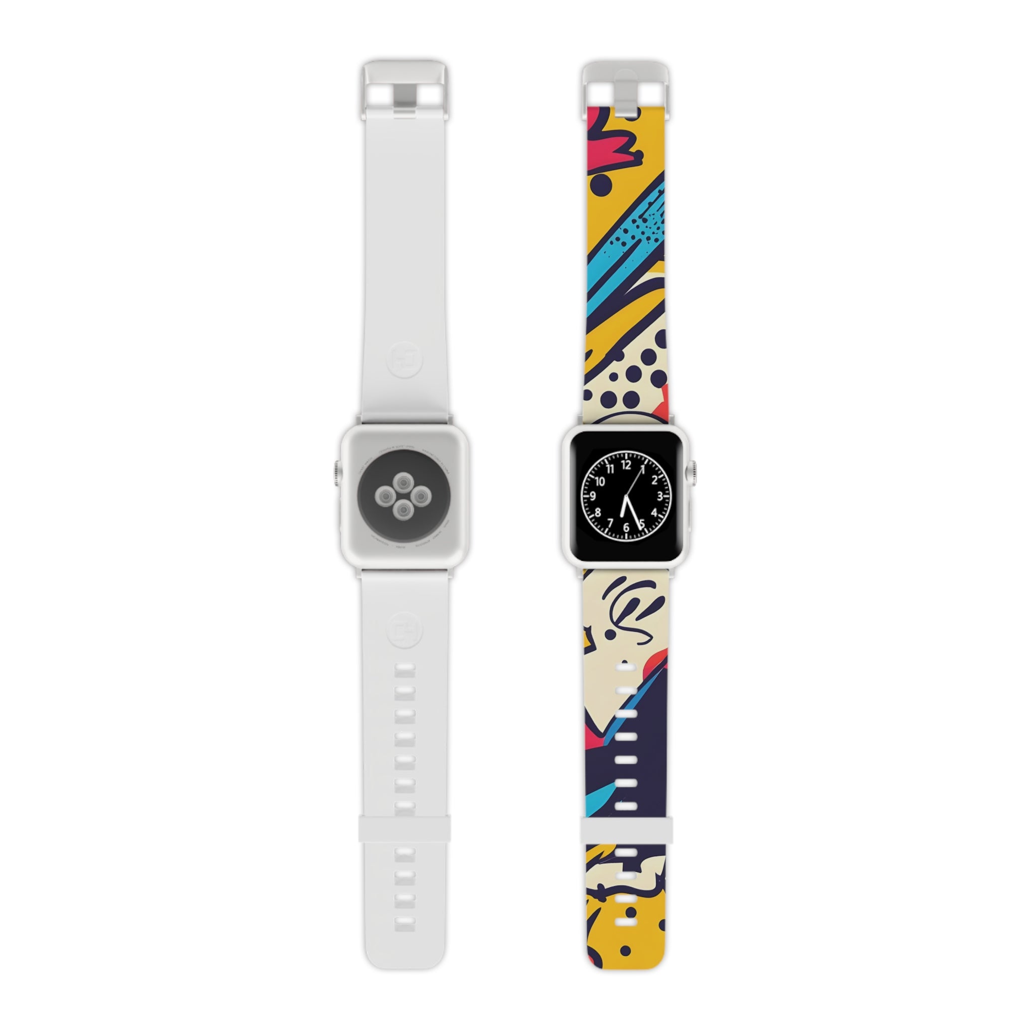 Comic x Pop Art II Watch Band for Apple Watch, Artsulli - Art is Long, Life is Short, Accessories, Size, 7.5'' × 0.75'' / 38 - 40 mm, Color, Silver, , , 82325711799405520284