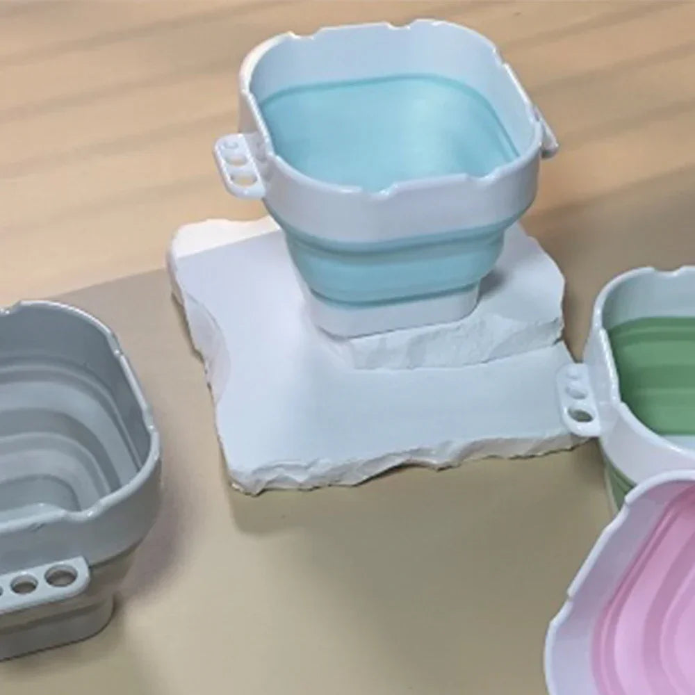 Buy The Best By Artsulli - Art is Long Life Short - SeamiArt Morandi Folding Mini Paint Bucket with Brush Pen Holding for Brushes Cleaner