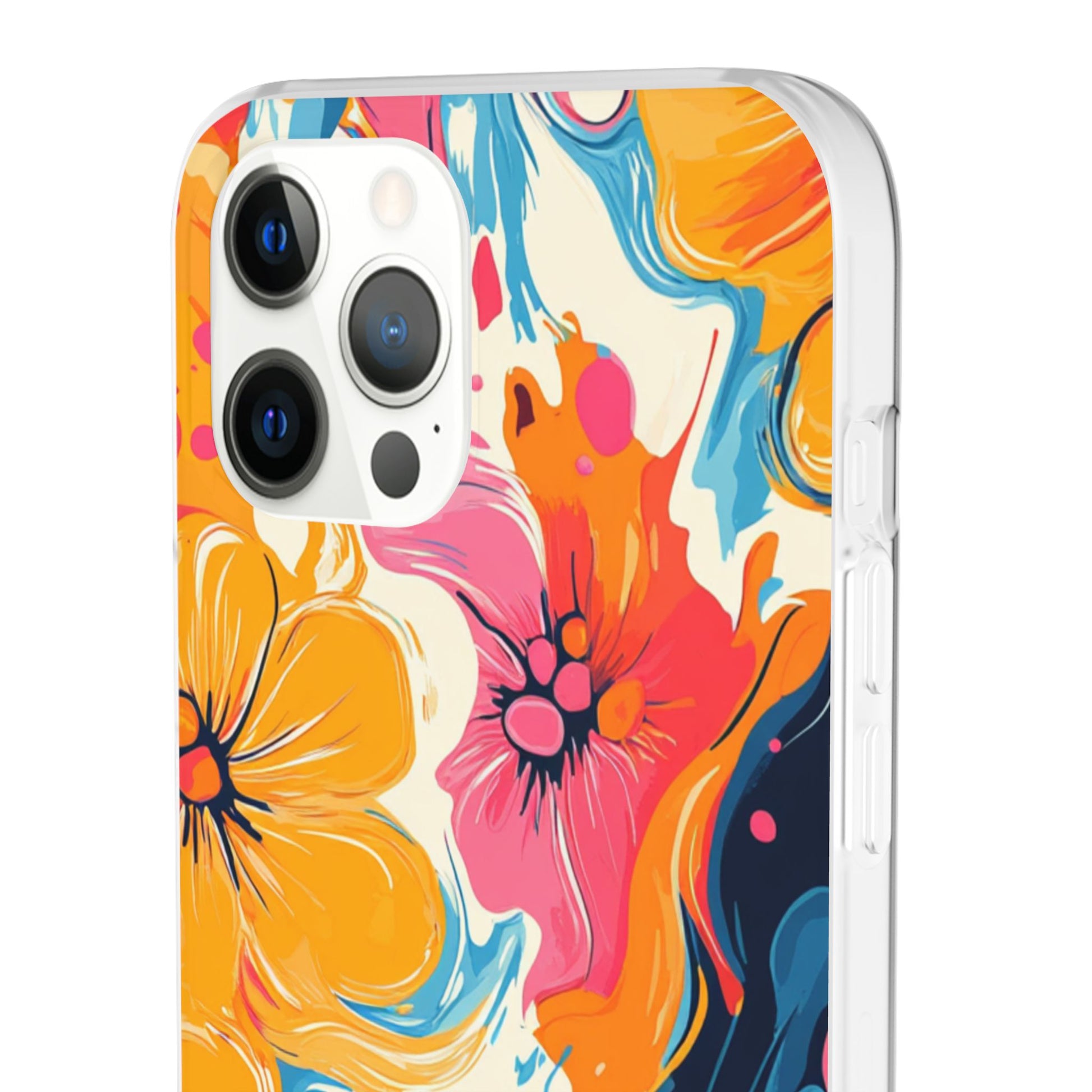Vibrant Abstract Floral Flexi Case, Artsulli - Art is Long, Life is Short, Phone Case, , , , , , , 