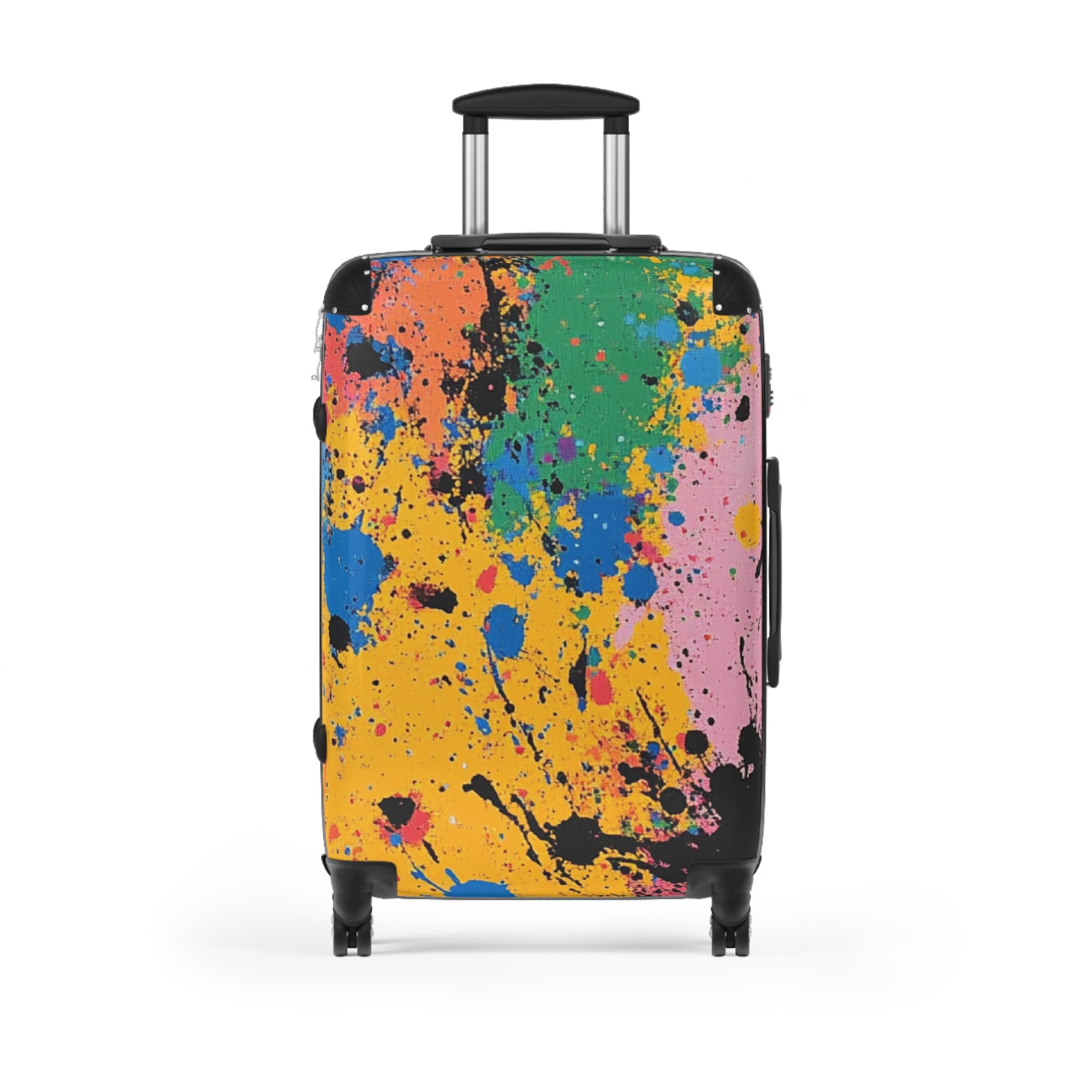 The Colors Of Paint Splatter Suitcase, Artsulli - Art is Long, Life is Short, Bags, Size, Medium, Color, Black, , , 12652363059698