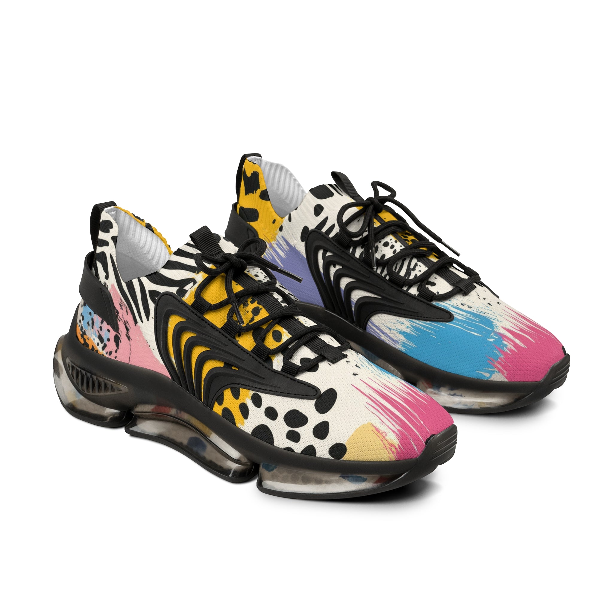 Rae Zebra Rhapsody II Men's Mesh Sneakers, Artsulli - Art is Long, Life is Short, Shoes, Color, Black sole, Size, US 5, , , 98284097282050