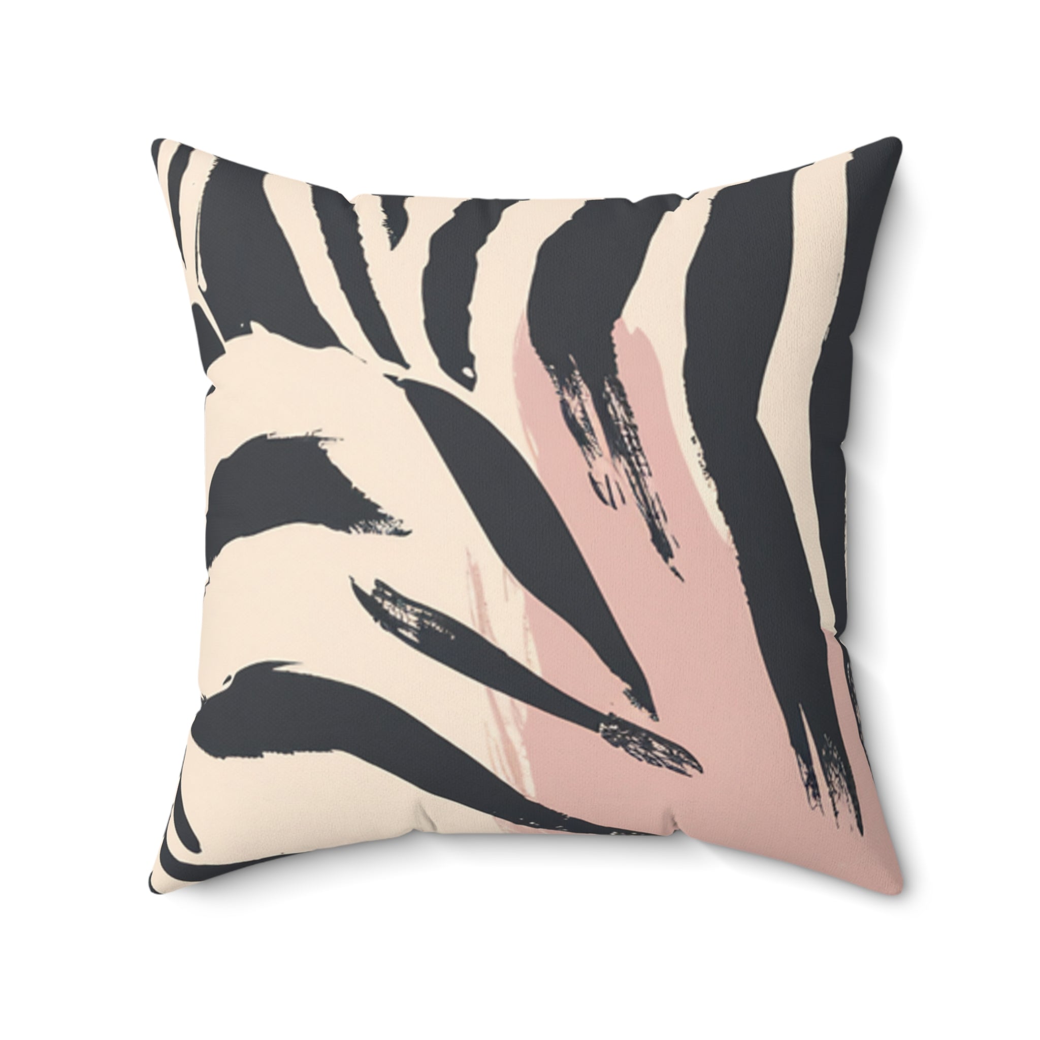 Zebra Brush Strokes Faux Suede Square Pillow, Artsulli - Art is Long, Life is Short, Home Decor, , , , , , , 
