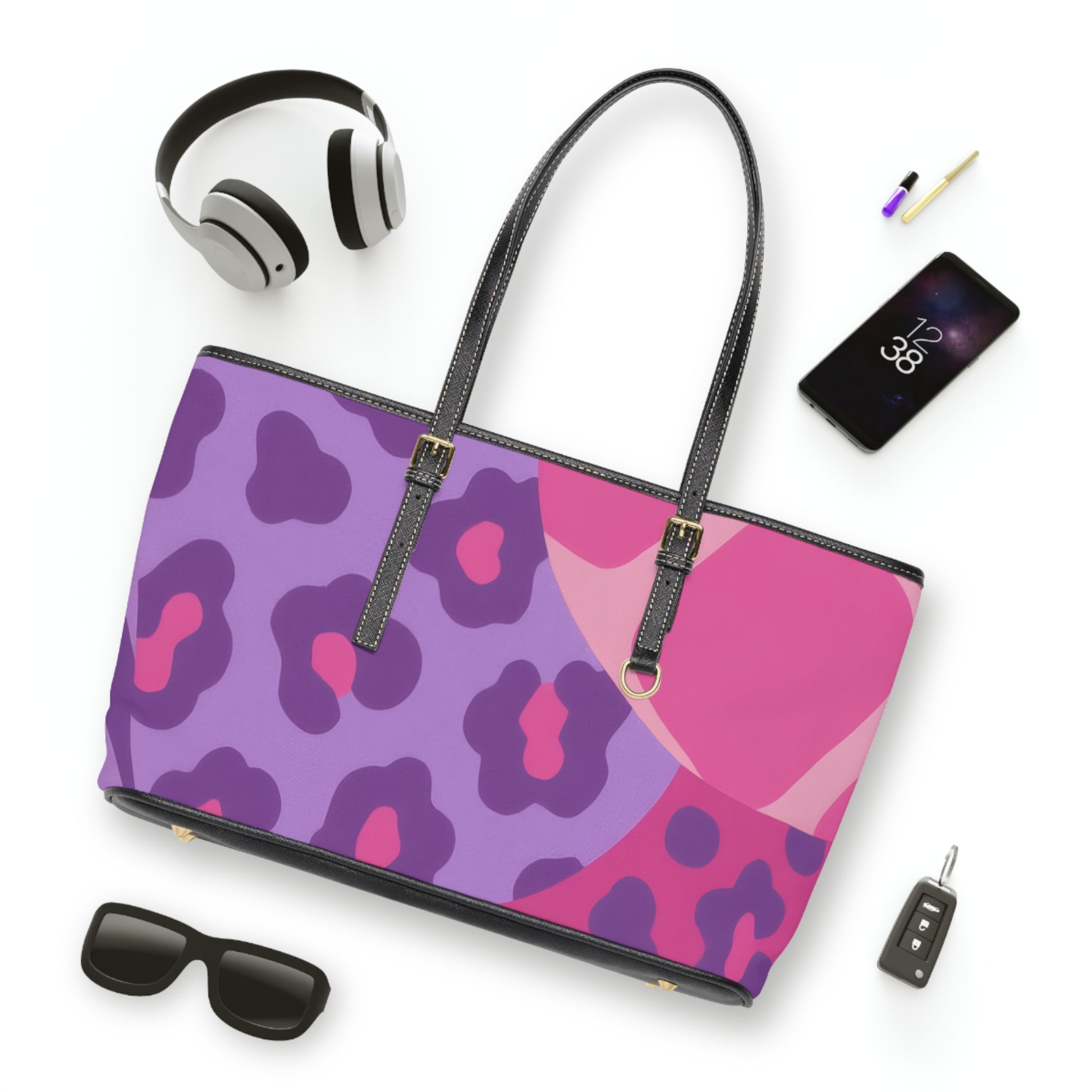 PU Leather Shoulder Bag, Artsulli - Art is Long, Life is Short, Bags, , , , , , , 
