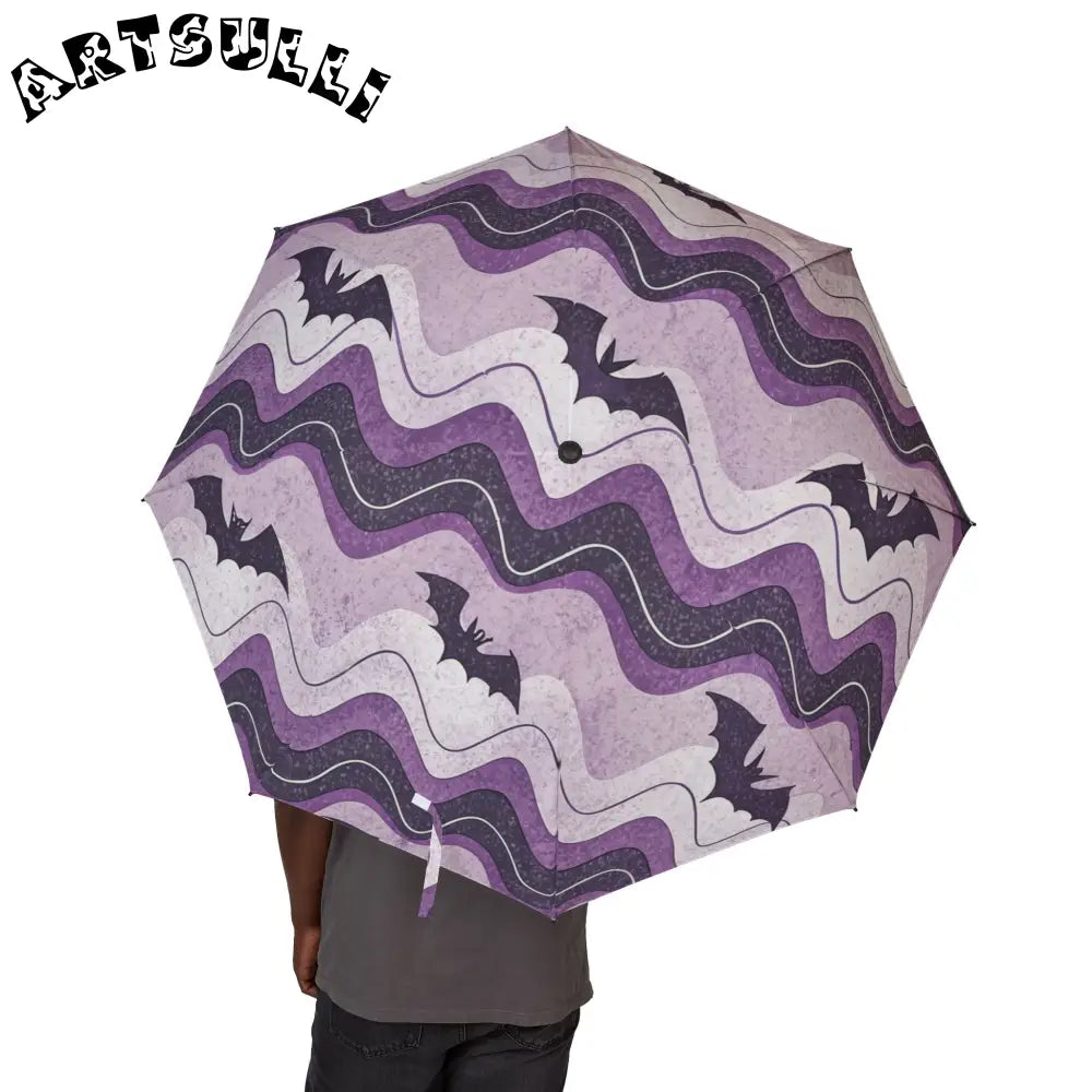 JAKKOUTTHEBXX Bat Wave Semi-Automatic Foldable Umbrella