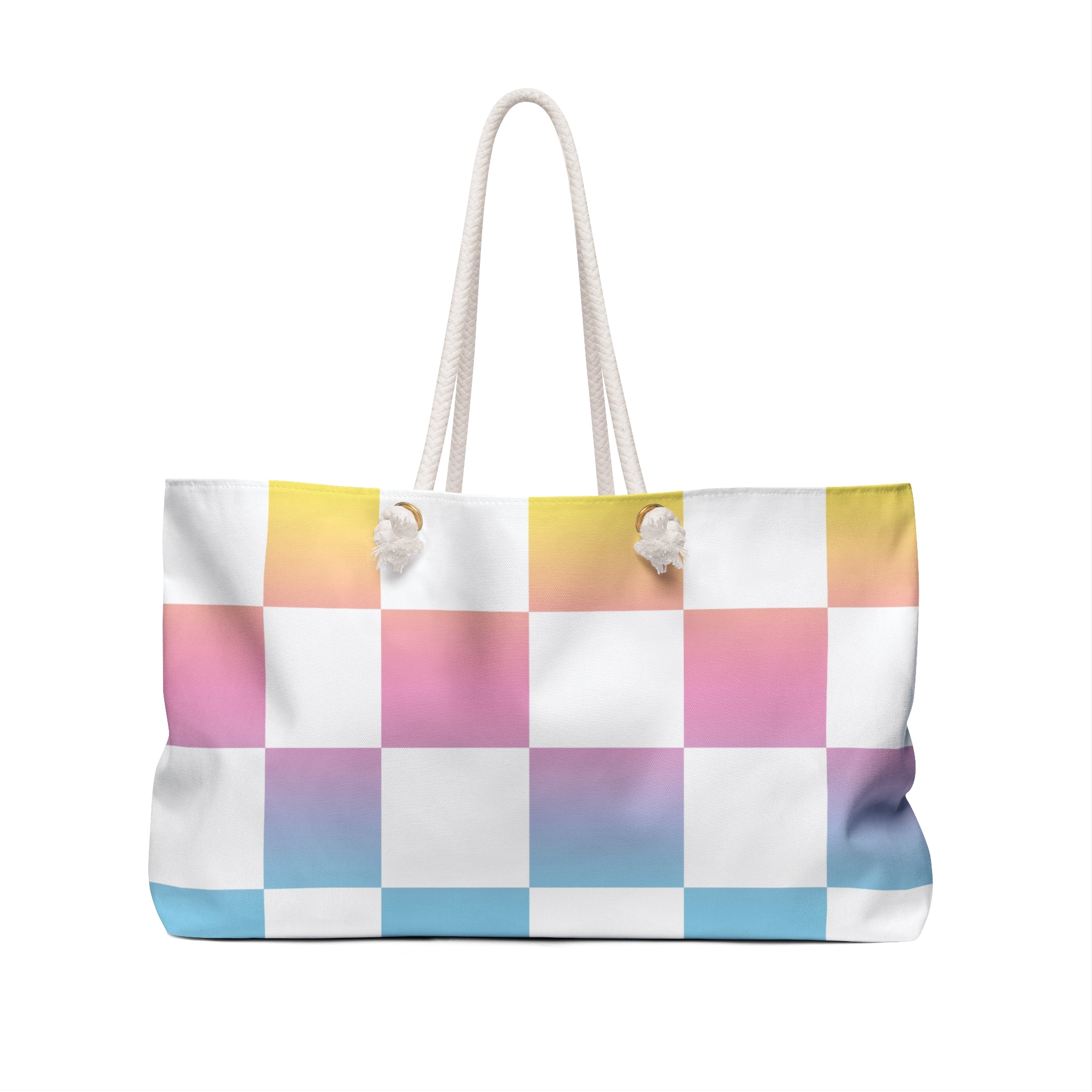Vaporwave Check II Weekender Bag, Artsulli - Art is Long, Life is Short, Bags, , , , , , , 
