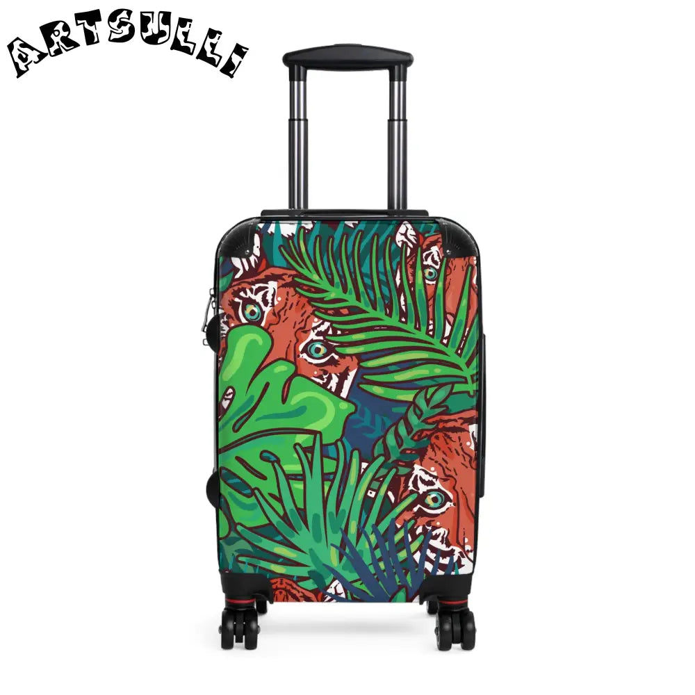 JAKKOUTTHEBXX Tropical Jungle Tigers Blue and Green Tropical Jungle