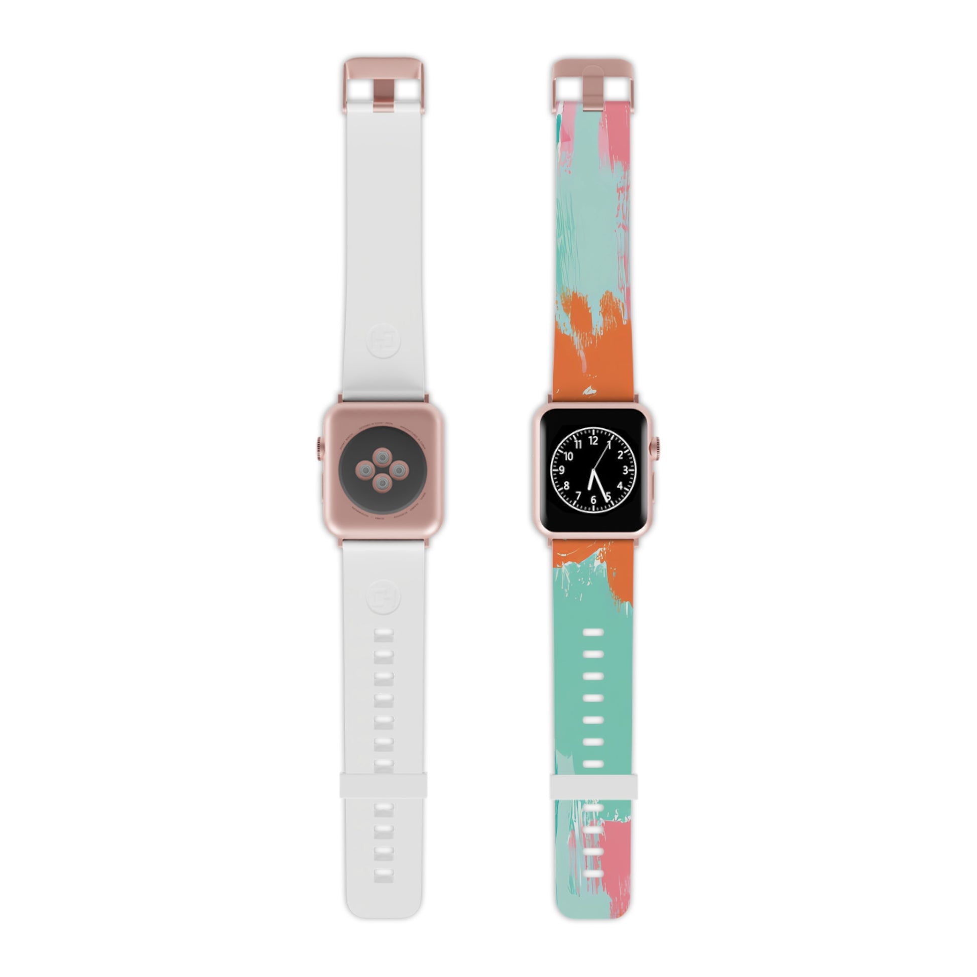 Preppy Pixel Bloom II Watch Band for Apple Watch, Artsulli - Art is Long, Life is Short, Accessories, Size, 7.5'' × 0.75'' / 42 - 44 mm, Color, Rose Gold, , , 27590835653231476892