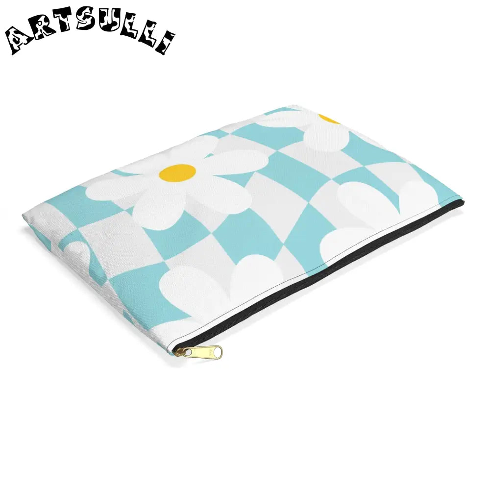 JAKKOUTTHEBXX Trippy Check Garden Accessory Pouch JAKKOUTTHEBXX