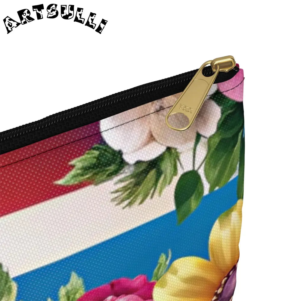 JAKKOUTTHEBXX Colorful Floral Stripe Pouch 2025