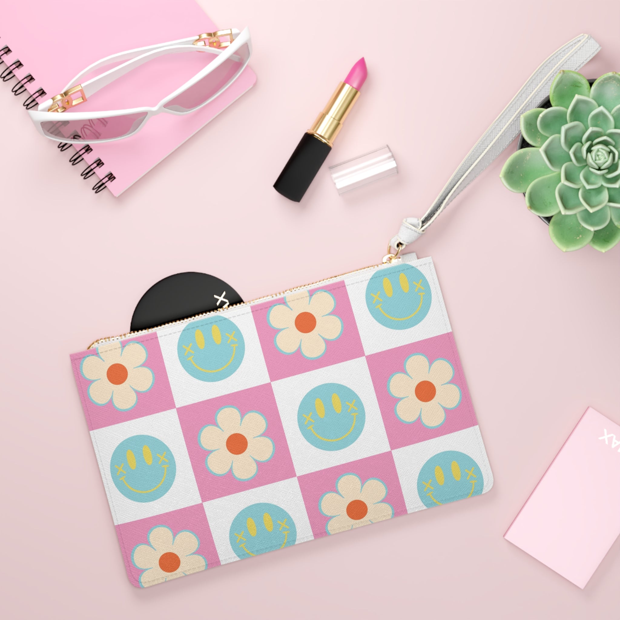 Madotsukis Grin Bloom Clutch Bag, Artsulli - Art is Long, Life is Short, Bags, , , , , , , 