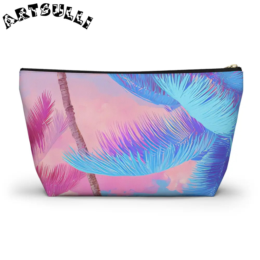 JAKKOUTTHEBXX Ethereal Pastel Palms Accessory Pouch w T-bottom