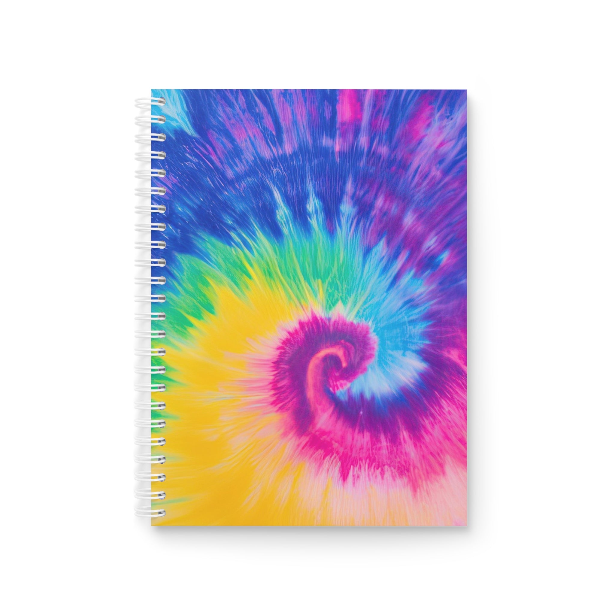 Psychedelic Tie Dye Spiral Notebook, Artsulli - Art is Long, Life is Short, Paper products, Size, One Size, , , , , 55503246761047719876