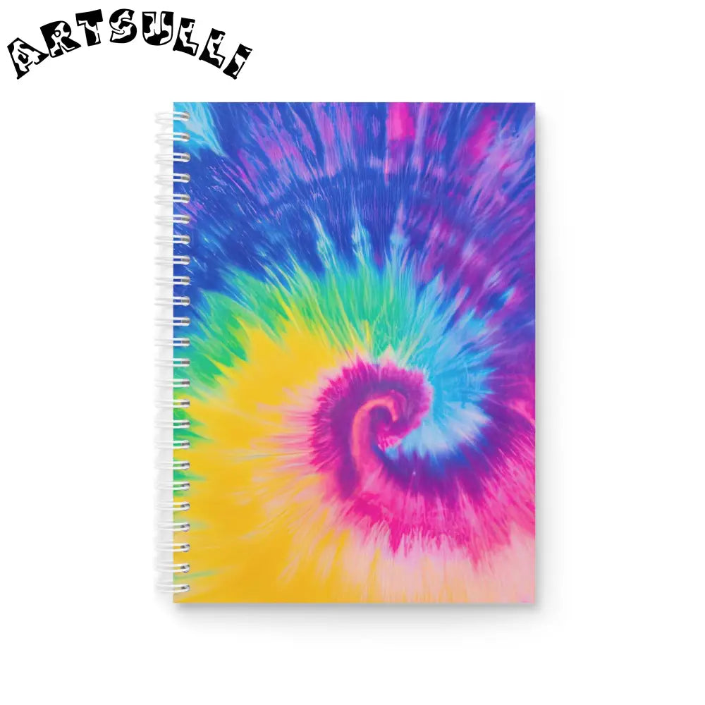 JAKKOUTTHEBXX Tie Dye Spiral Notebook for Artistic Work 2025