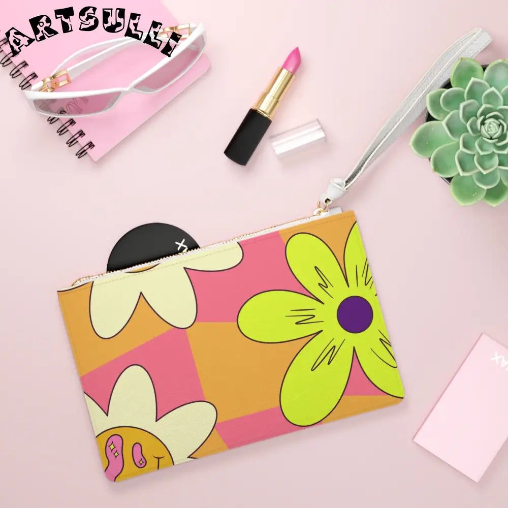 JAKKOUTTHEBXX Trippy Sour Face Rave Clutch Bag JAKKOUTTHEBXX