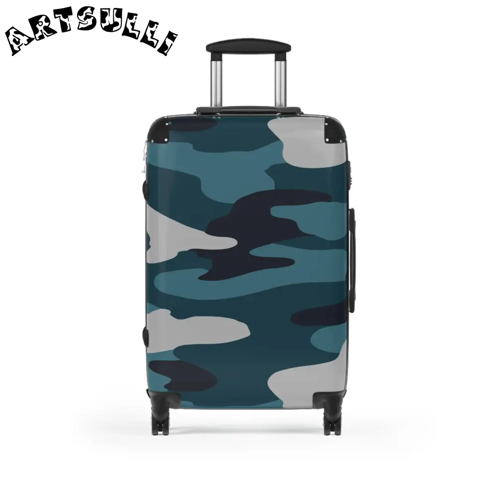 JAKKOUTTHEBXX Blue Camouflage Suitcase JAKKOUTTHEBXX Artsulli - Art