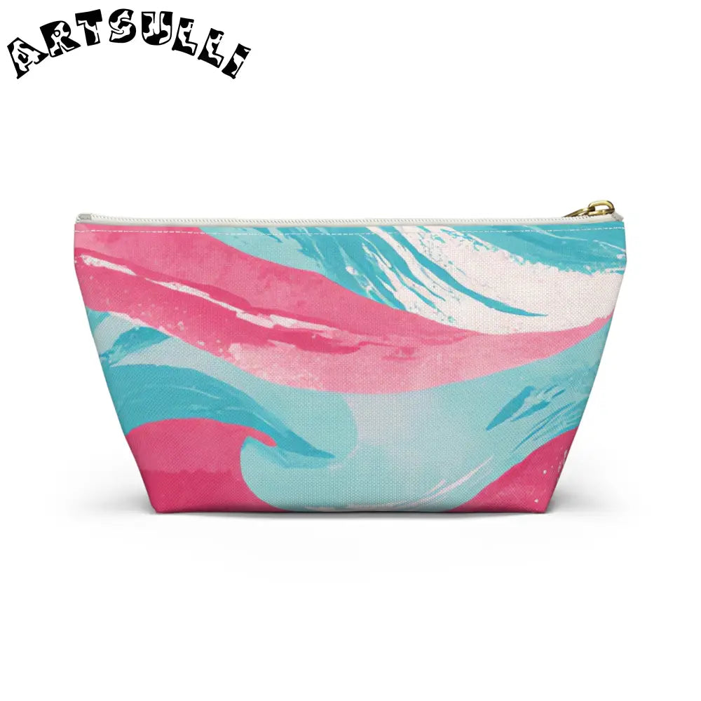 JAKKOUTTHEBXX The Great Pastelwave Pink and Blue Accessory Pouch w
