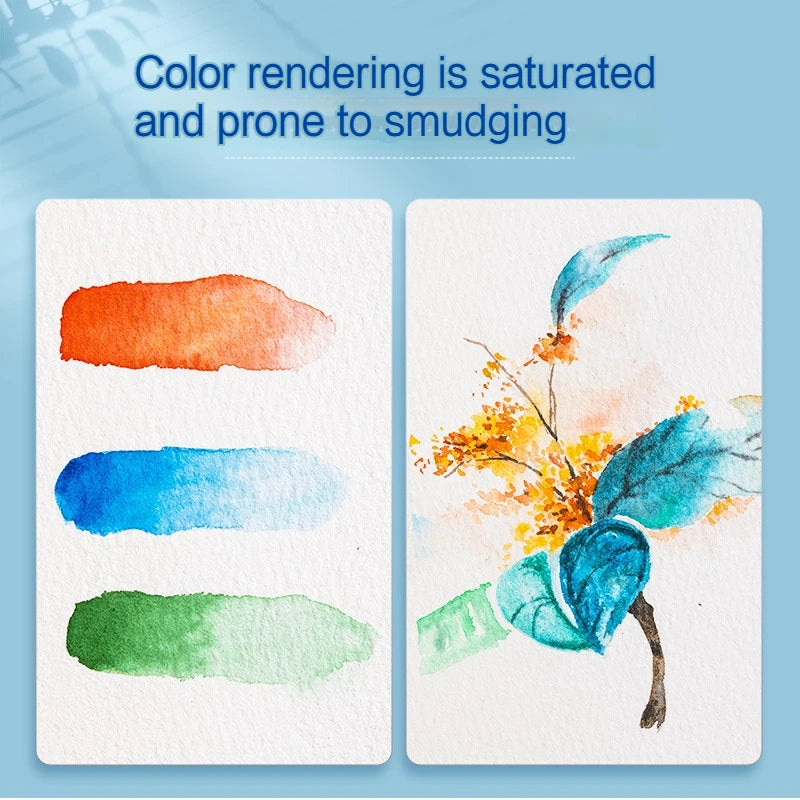 Watercolor Pad 300gsm Paper Thickened Cotton Pulp School Supplies Aquarela Students Grade Artist Drawing Painting Writing Paper