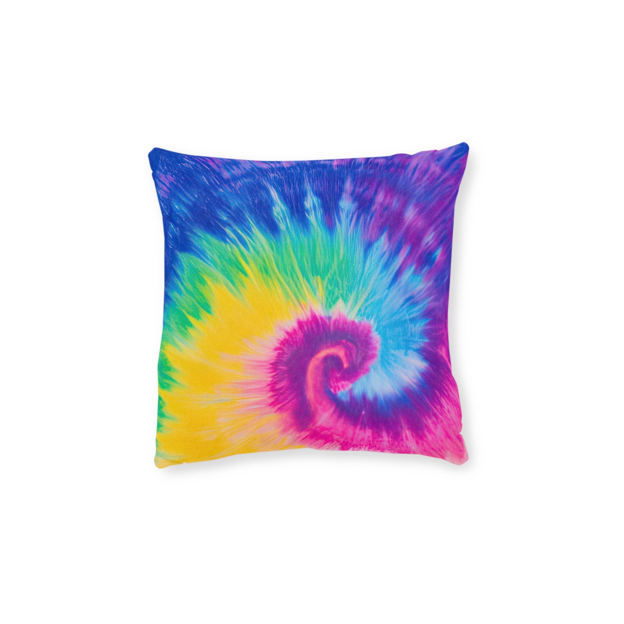 Psychedelic Tie Dye Square Pillow, Artsulli - Art is Long, Life is Short, Home Decor, Size, 12" × 12", , , , , 18924041118622486075