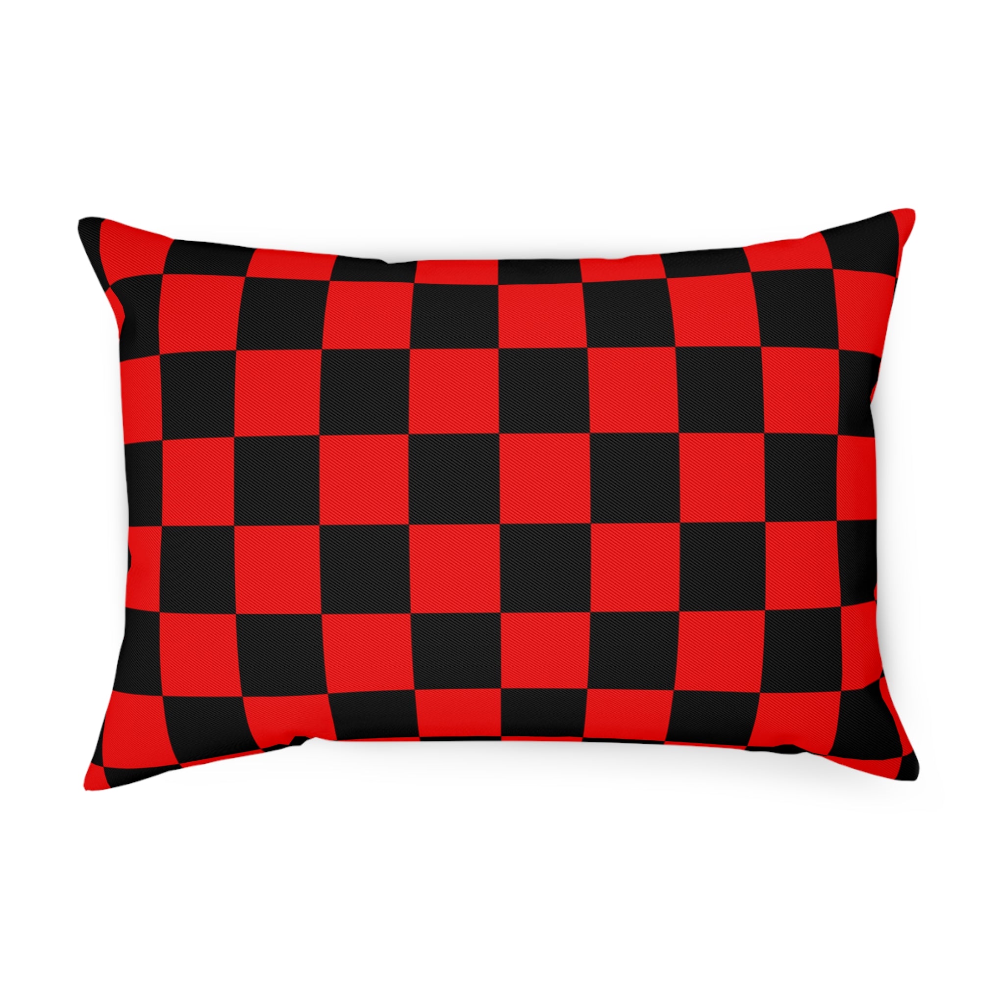 Checkerboard Red and Black Cushion, Artsulli - Art is Long, Life is Short, Home Decor, Size, 19.7" × 13.8", , , , , 14433814246422554015