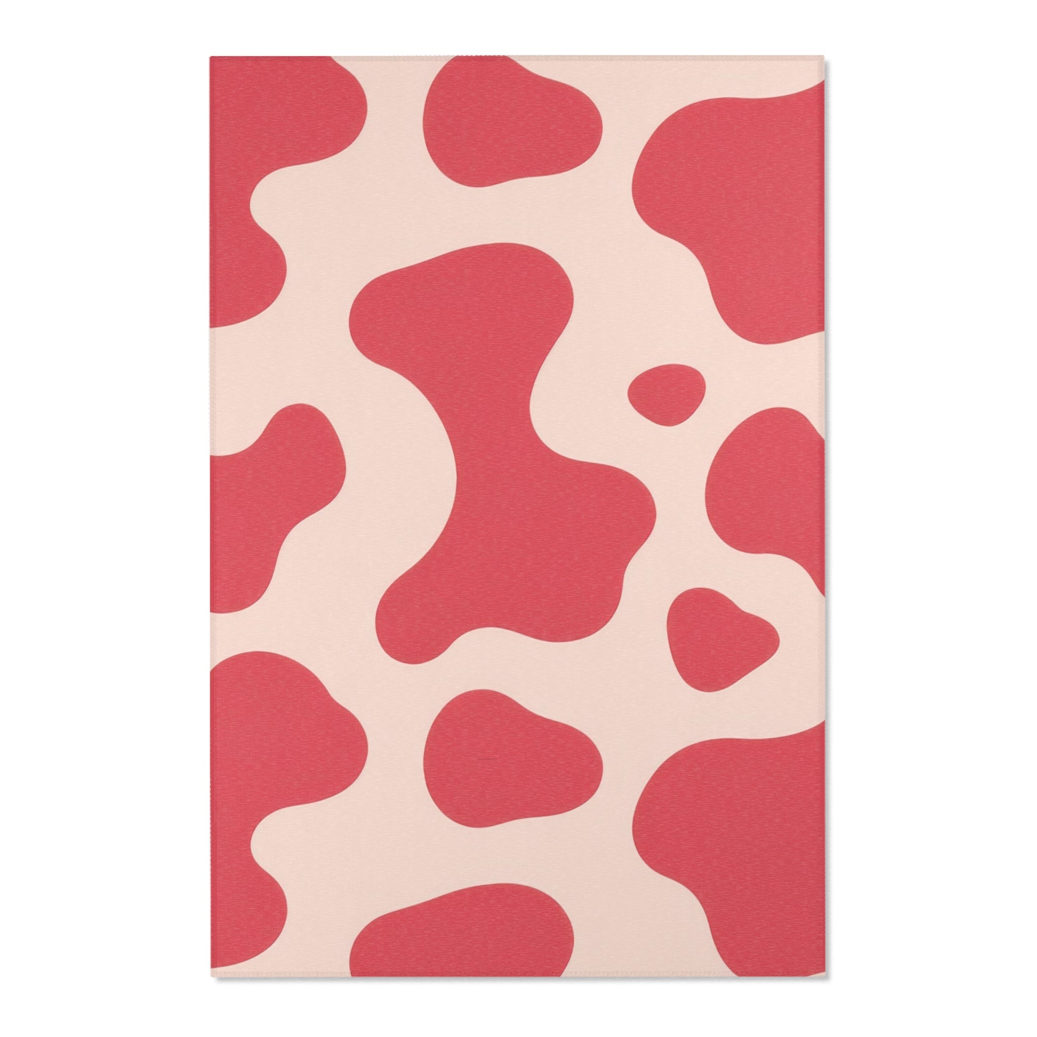 Red Jungle Cow Area Rugs, Artsulli - Art is Long, Life is Short, Home Decor, Size, 48" × 72", , , , , 94494490849500465410