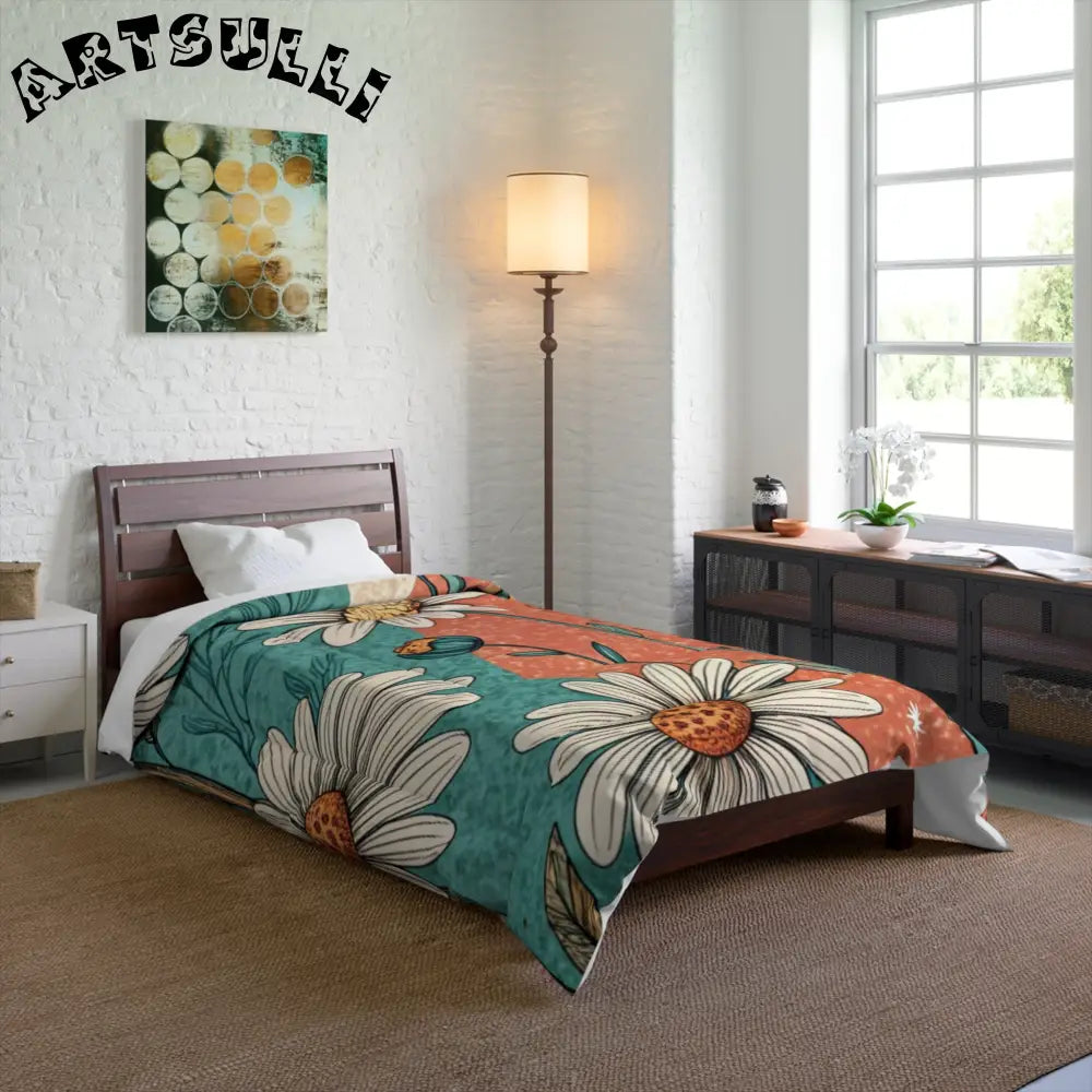 JAKKOUTTHEBXX Retro Daisy Dream Comforter JAKKOUTTHEBXX Artsulli