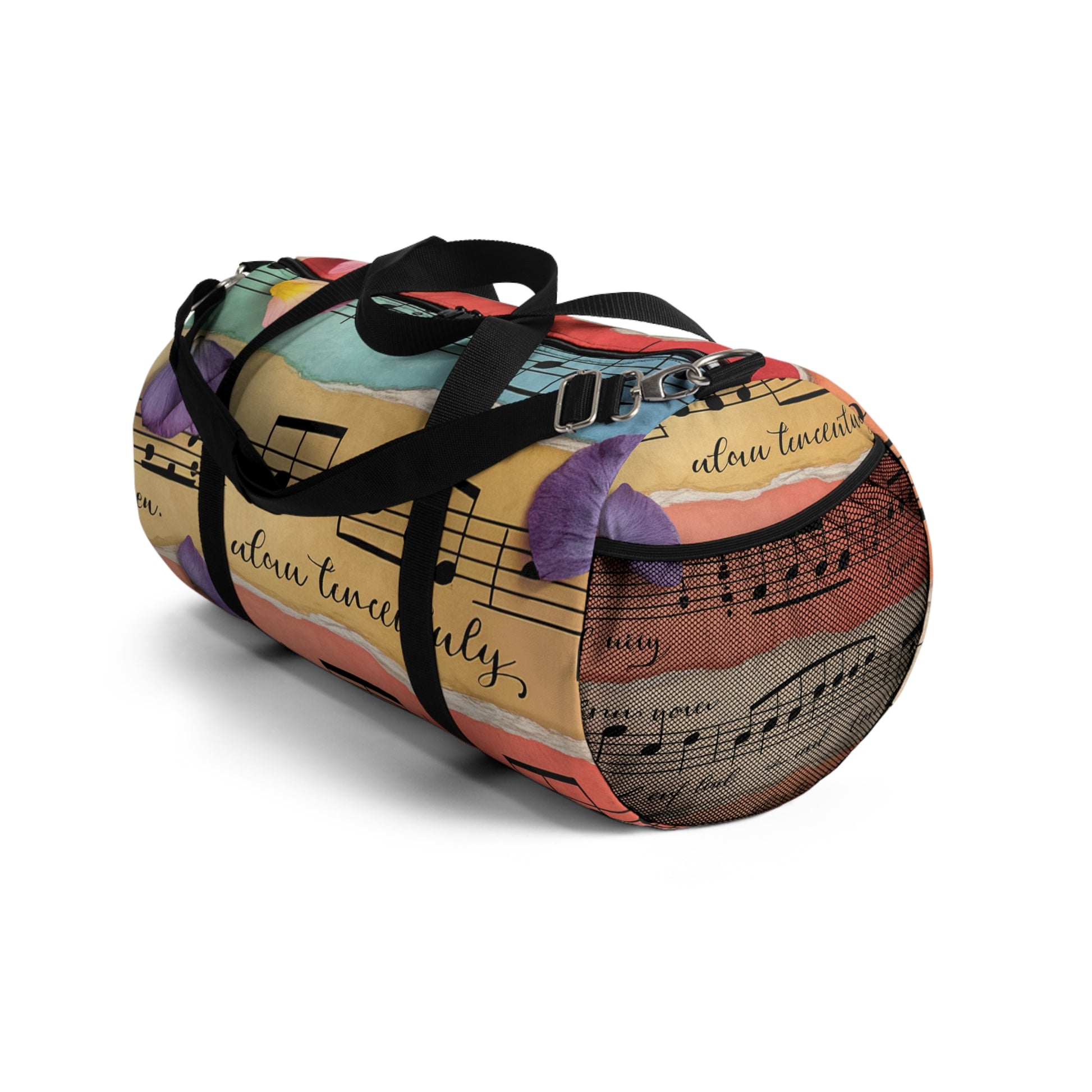 Torn Type Beat Sheet Music Multi-Color Duffel Bag, Artsulli - Art is Long, Life is Short, Bags, , , , , , , 