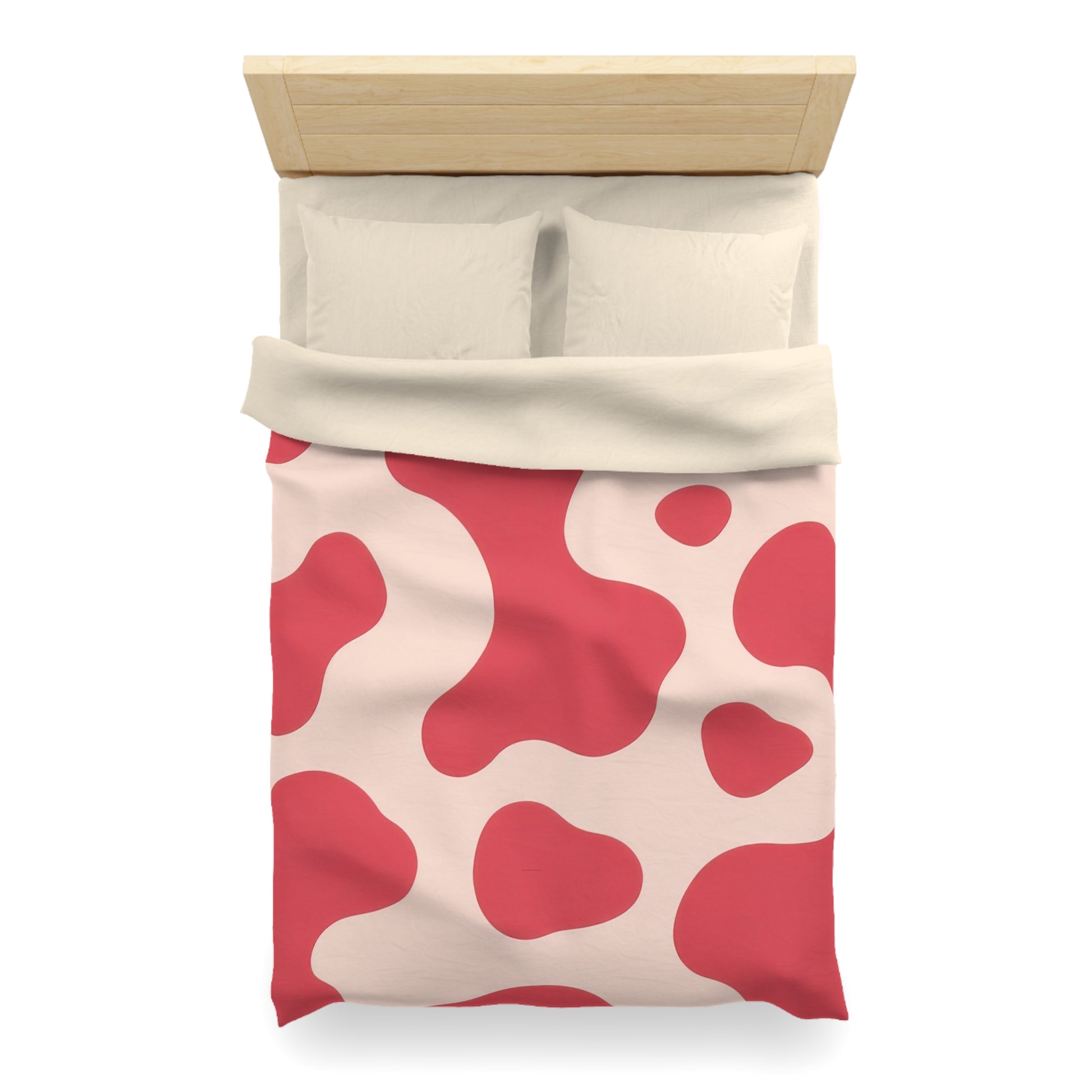 Red Jungle Cow Microfiber Duvet Cover, Artsulli - Art is Long, Life is Short, Home Decor, , , , , , , 