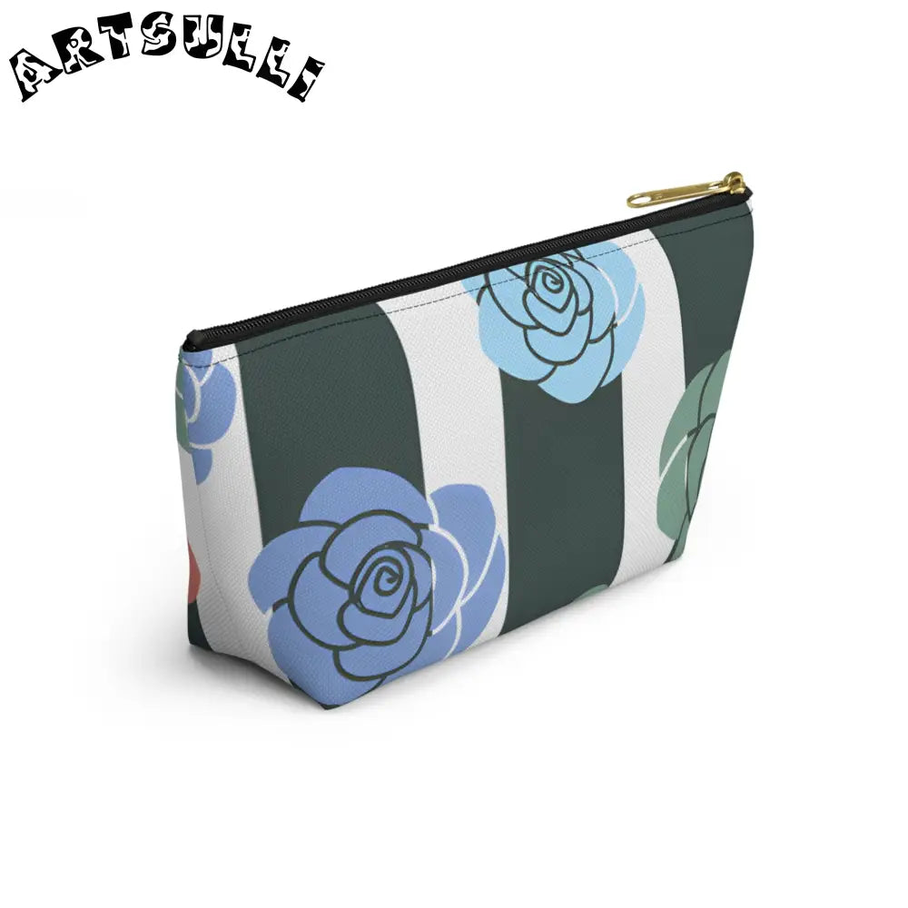 JAKKOUTTHEBXX Stripes x Roses Black and White Accessory Pouch w