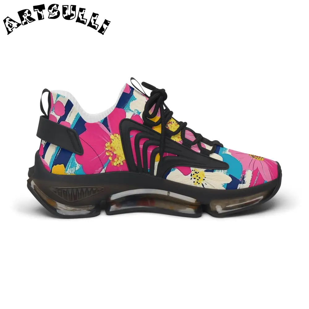 JAKKOUTTHEBXX Dayglo Floral Stripes Multi-Color Women’s Mesh