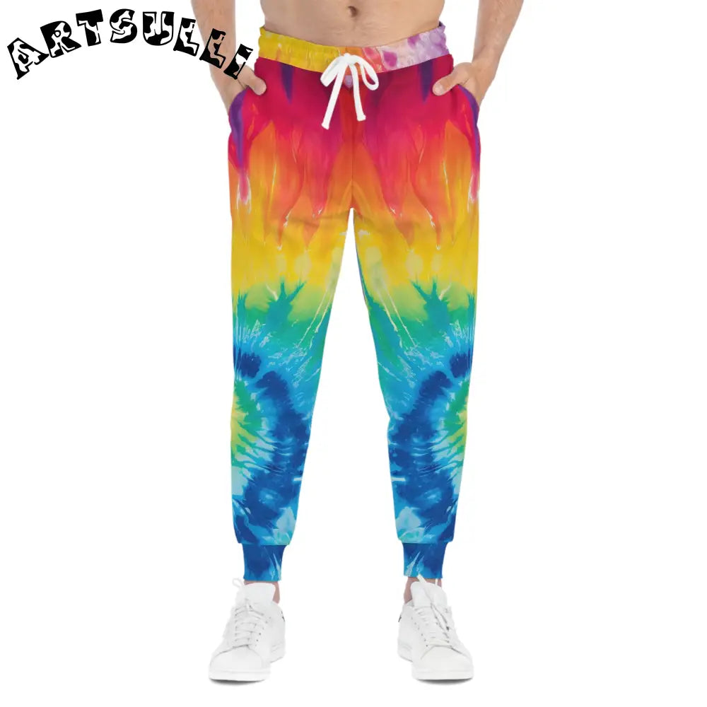 JAKKOUTTHEBXX Rainbow Tie-Dye Jogging Pants 2025