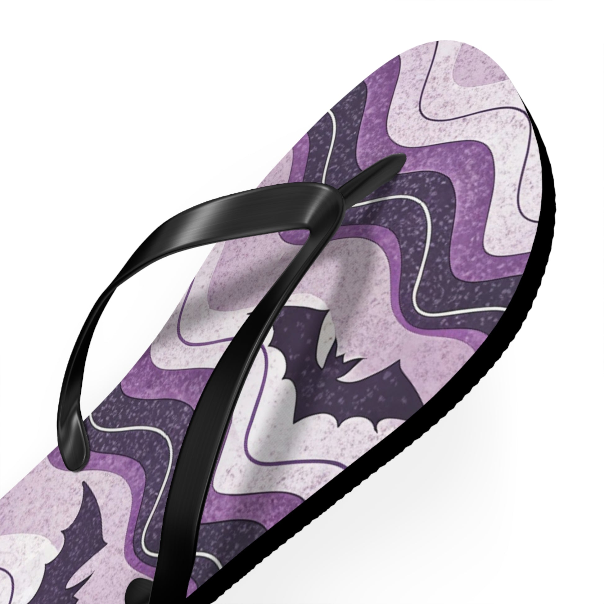 Bat Wave Flip Flops, Artsulli - Art is Long, Life is Short, Shoes, , , , , , , 