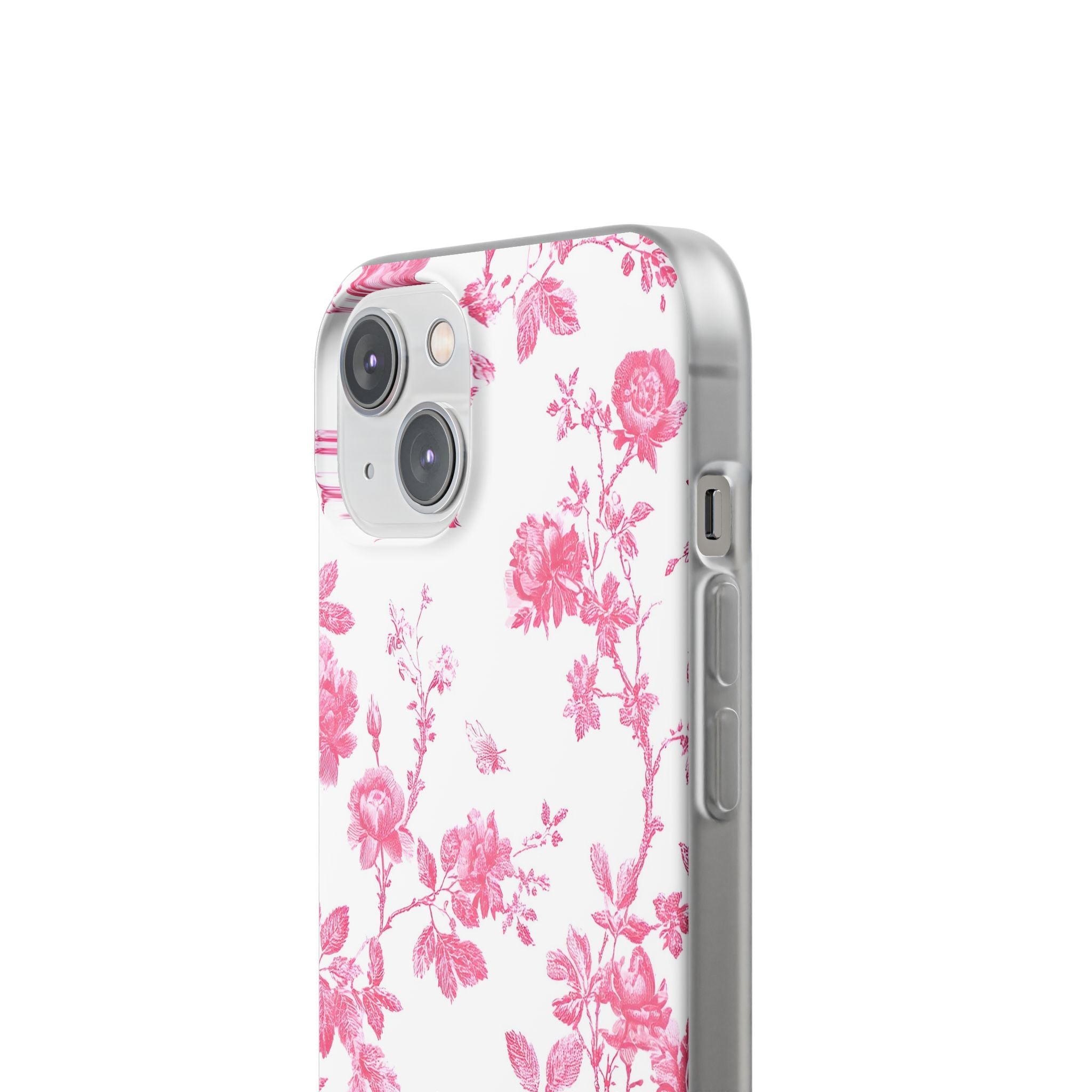 Pink and White Floral iPhone Case