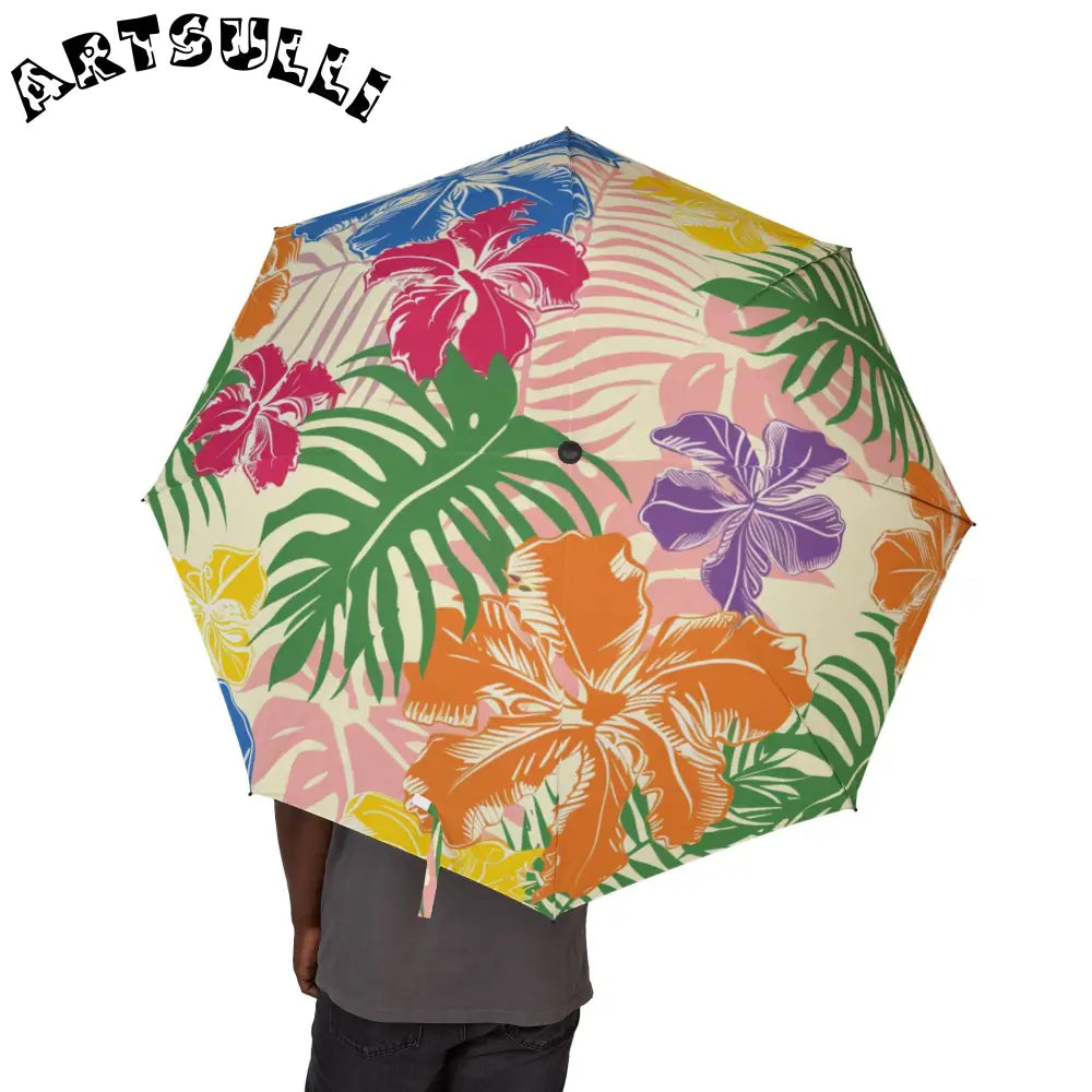 JAKKOUTTHEBXX Colorful Floral and Leaf Umbrella 2025