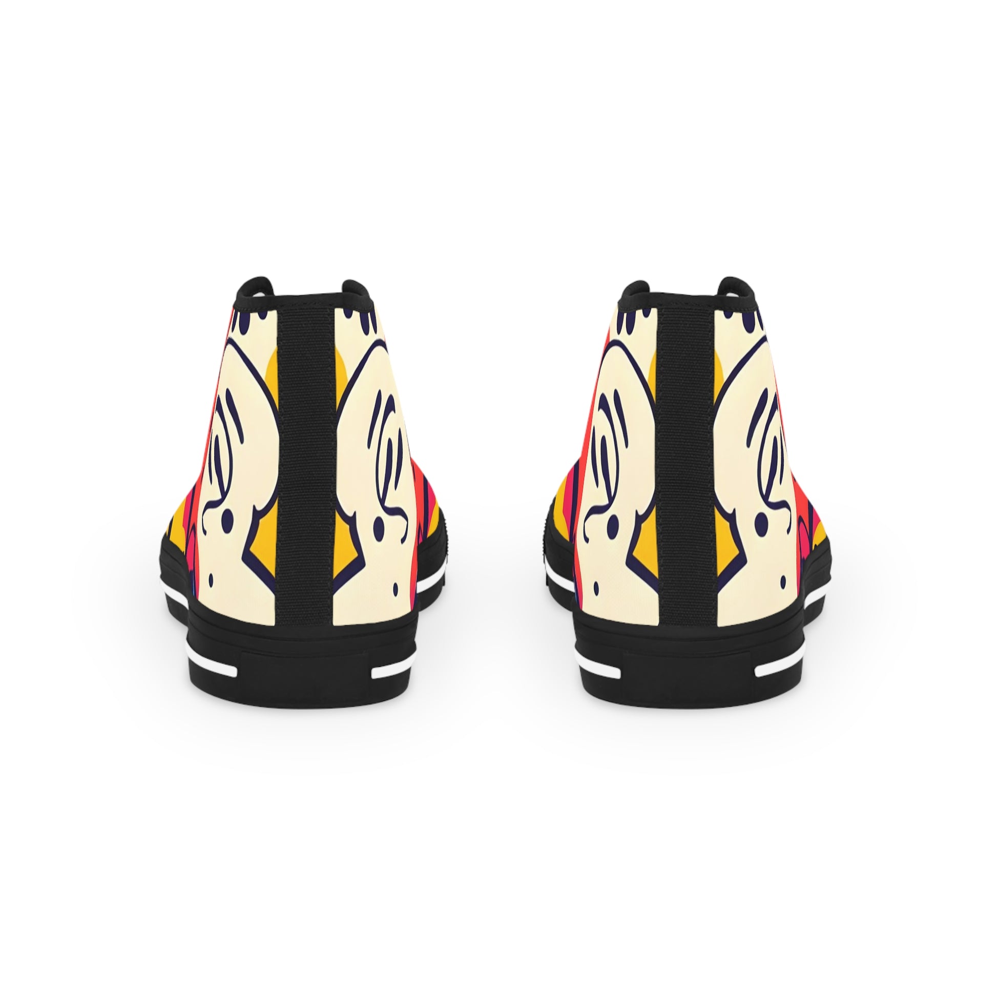 Comic x Pop Art Men's High Top Sneakers, Artsulli - Art is Long, Life is Short, Shoes, , , , , , , 