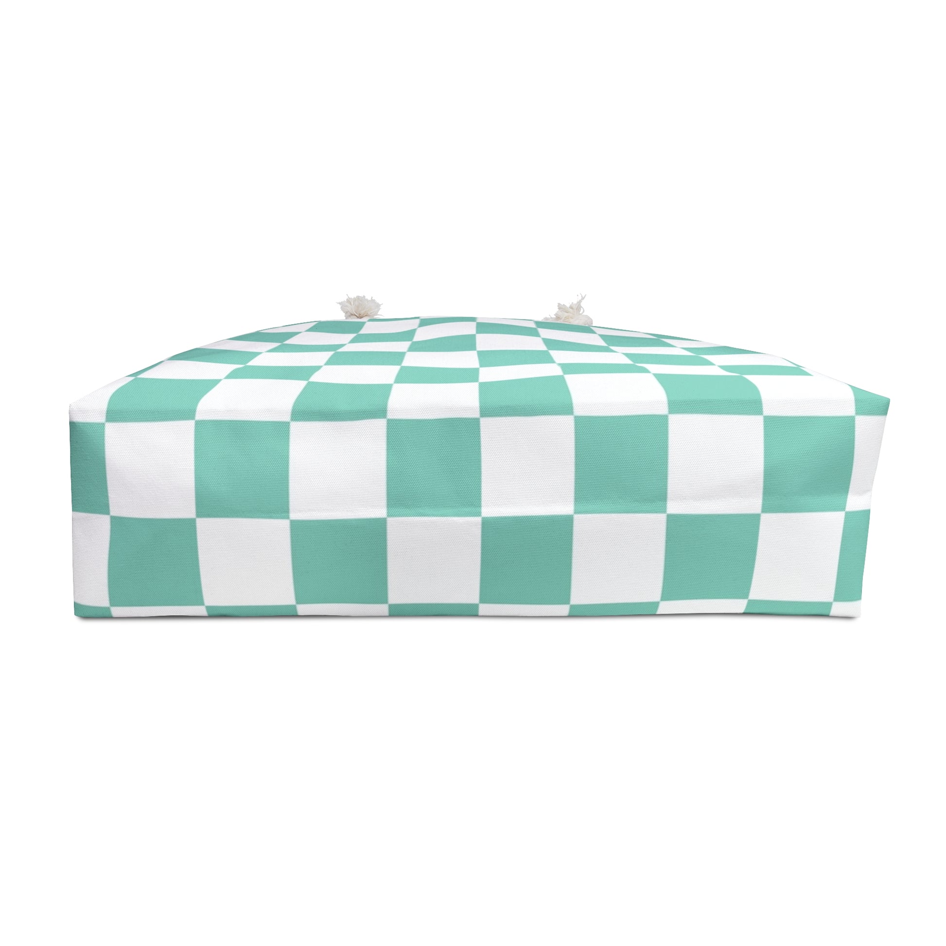 Checkerboard Light Green Weekender Bag, Artsulli - Art is Long, Life is Short, Bags, , , , , , , 
