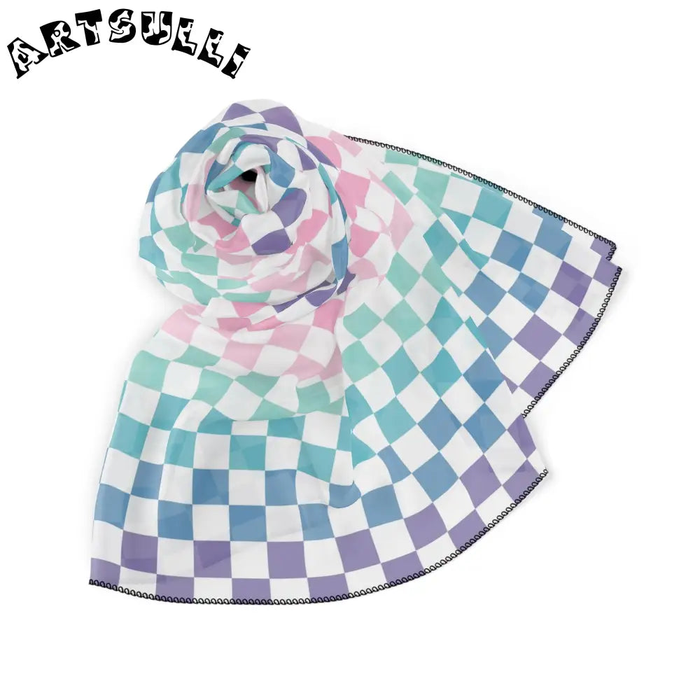 JAKKOUTTHEBXX Vaporwave Rainbow Checkerboard II Multi-Color Poly