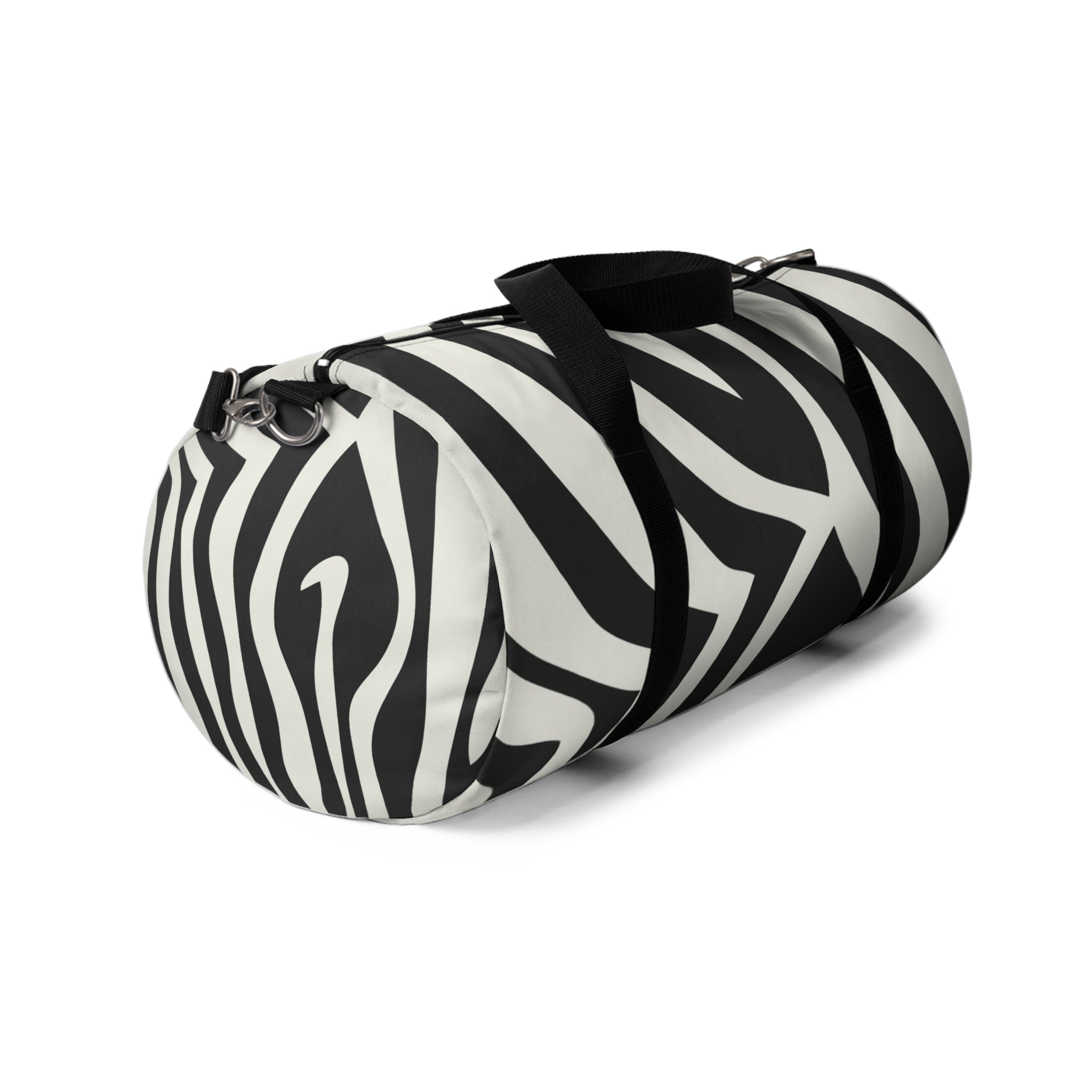 Melting Zebra Stripes Black and White Duffel Bag, Artsulli - Art is Long, Life is Short, Bags, , , , , , , 