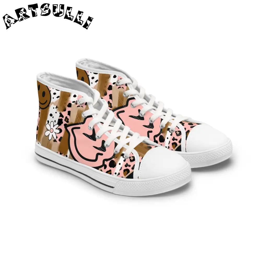 JAKKOUTTHEBXX Sutfin Ghosts Pop Art II Women’s High Top Sneakers