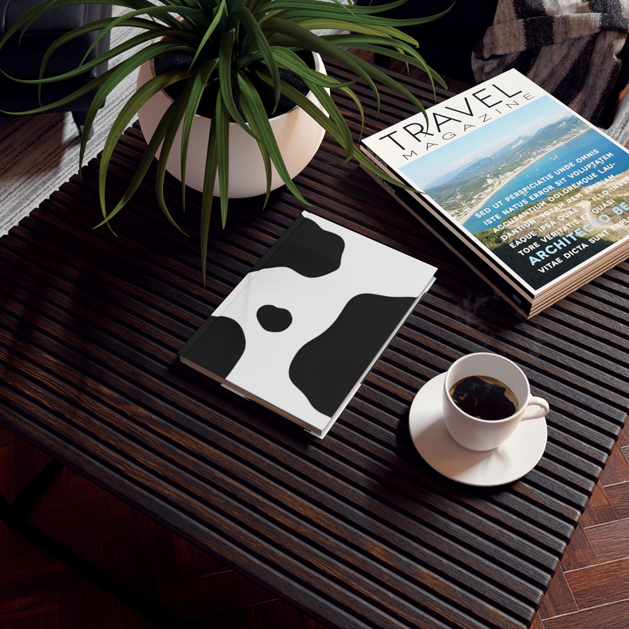 Cow Print Focus Hard Backed Journal
