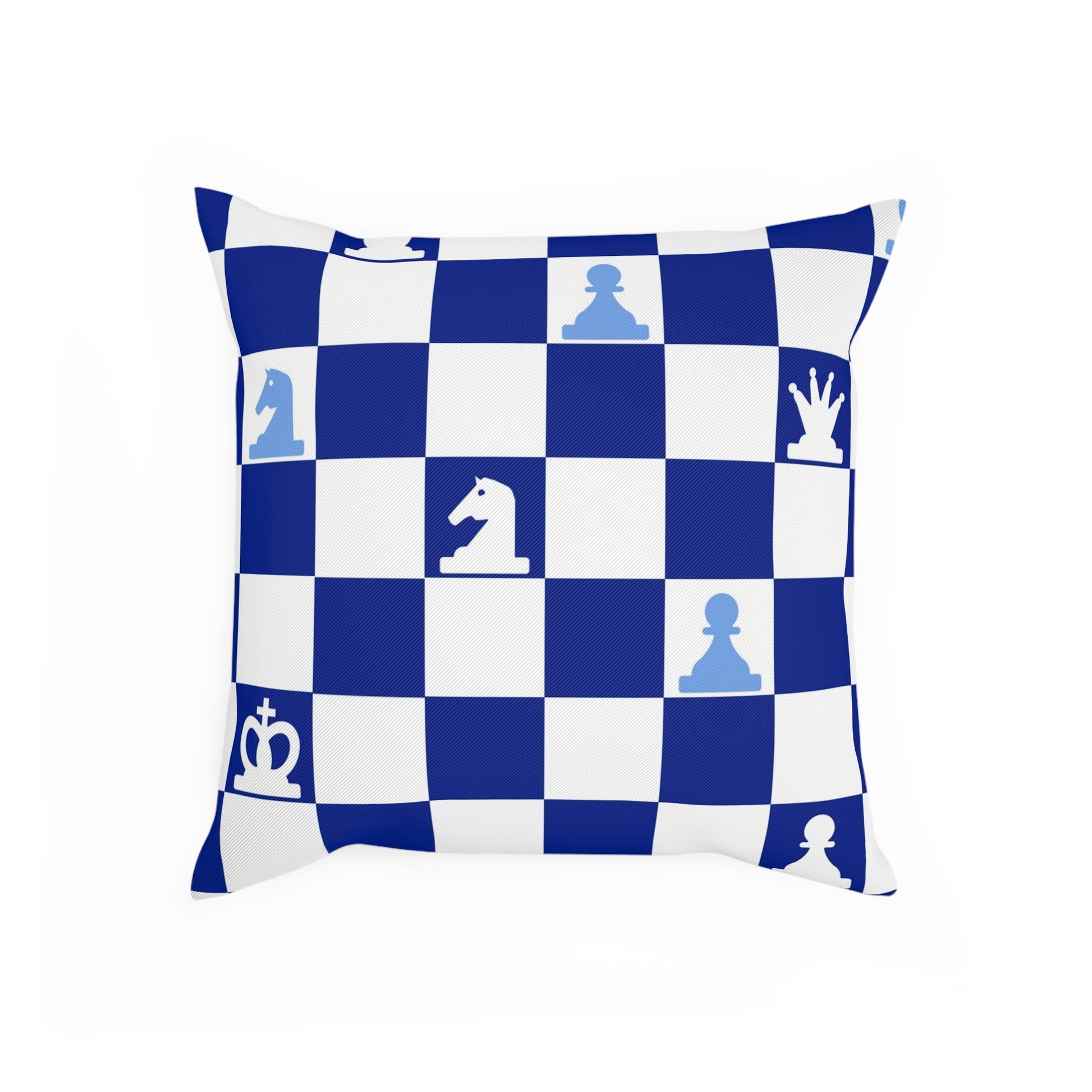 Chessboard Navy Blue Cushion, Artsulli - Art is Long, Life is Short, Home Decor, , , , , , , 