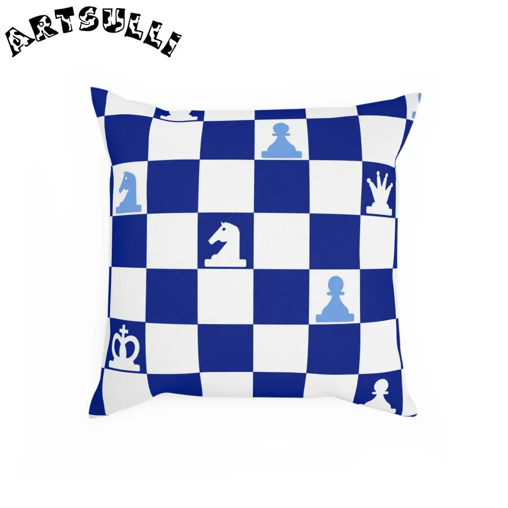 JAKKOUTTHEBXX Checkerboard Cotton Drill Chess Throw Pillow 2025