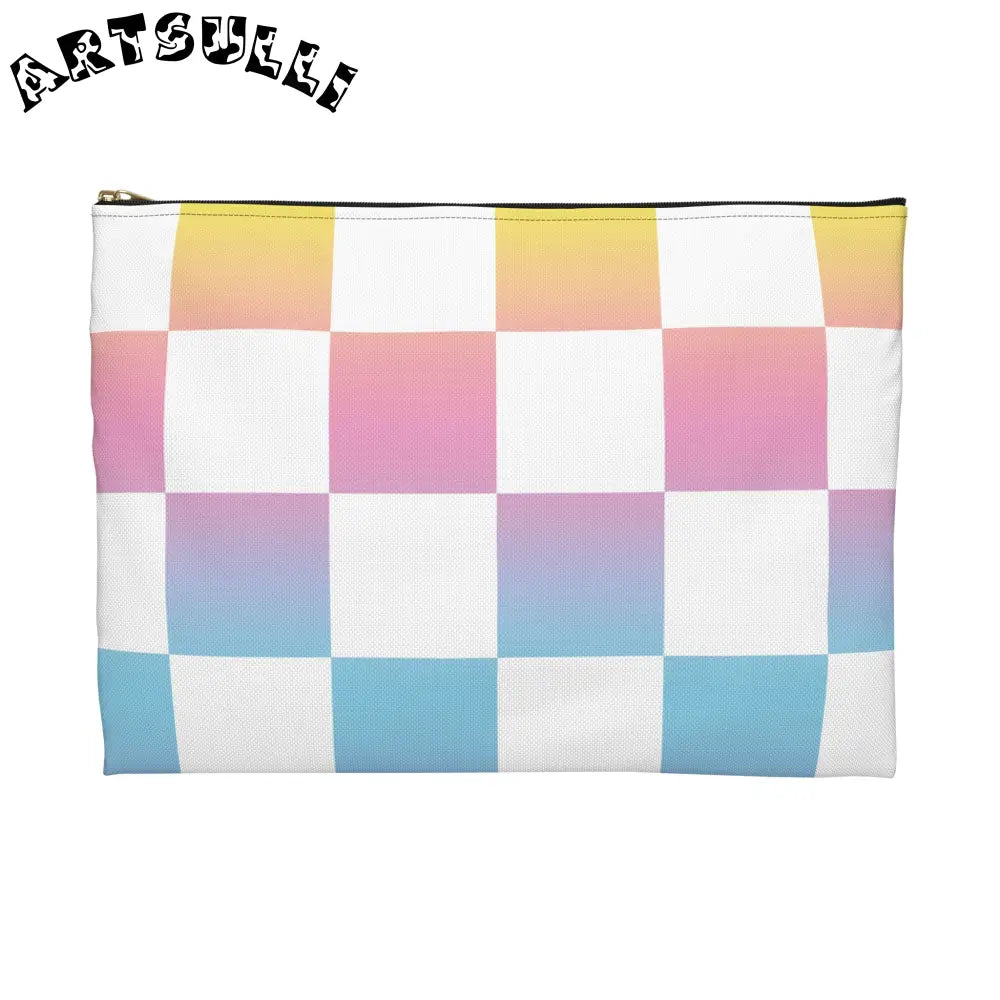 JAKKOUTTHEBXX Vaporwave Check II Accessory Pouch JAKKOUTTHEBXX