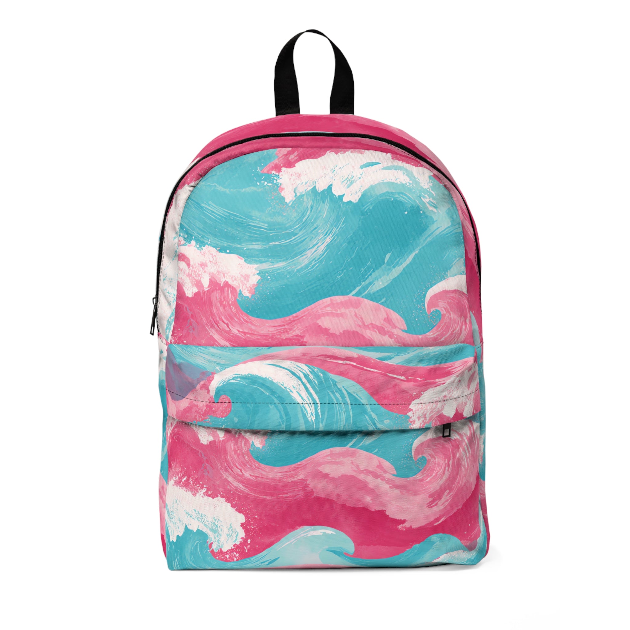 The Great Pastelwave II Pink and Blue Unisex Classic Backpack, Artsulli - Art is Long, Life is Short, Bags, Size, One size, , , , , 11712353299580808343