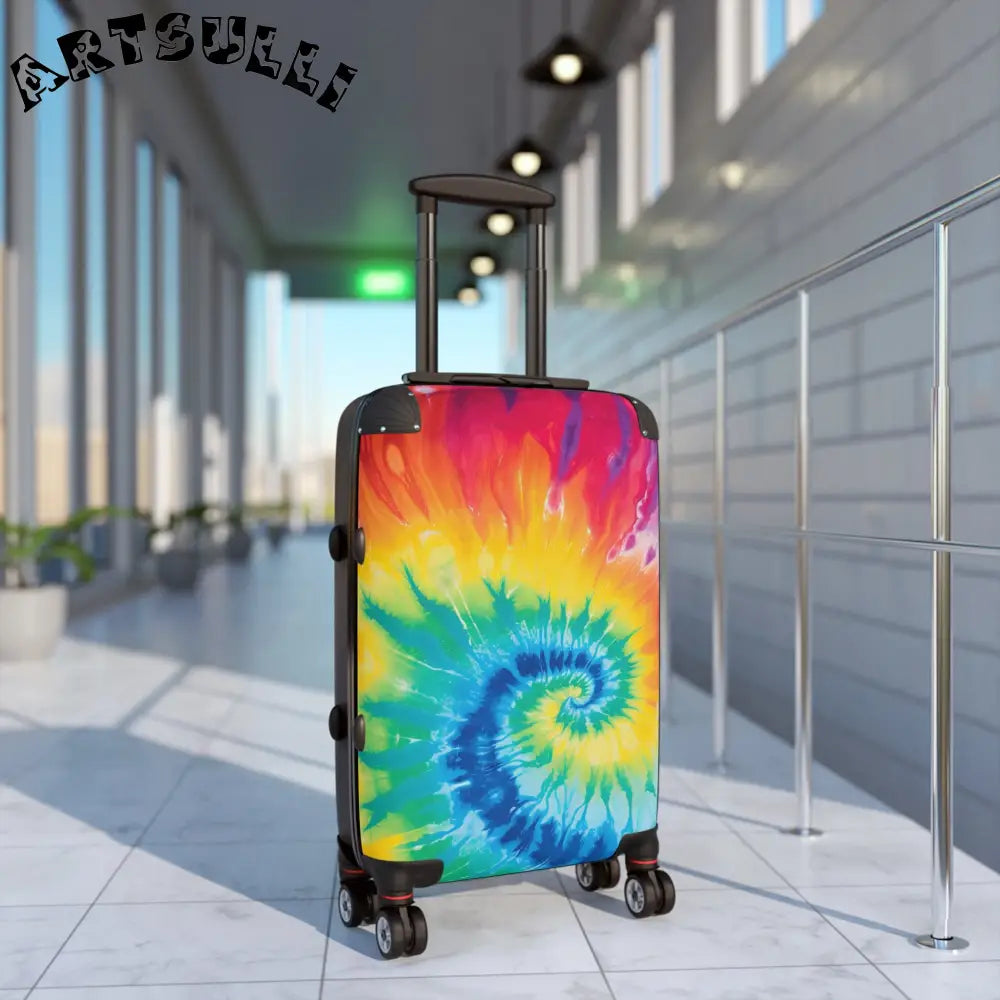JAKKOUTTHEBXX Tie Dye Spinner Luggage 2025