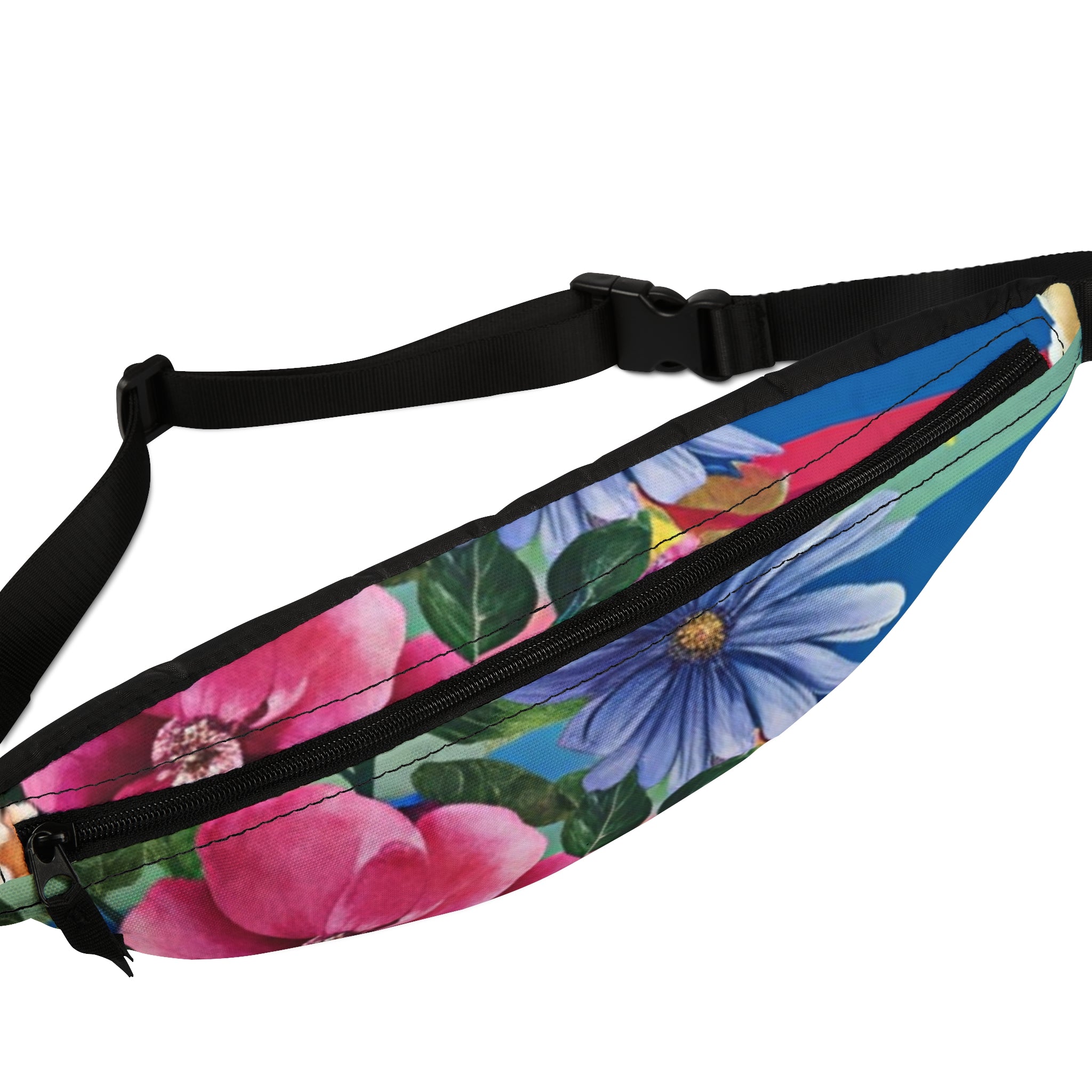 Floral Stripe 4K Fanny Pack, Artsulli - Art is Long, Life is Short, Bags, , , , , , , 