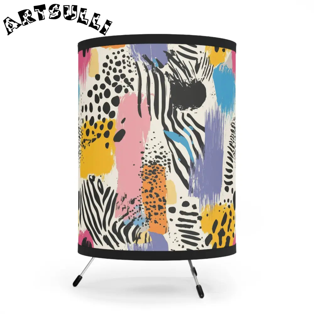 JAKKOUTTHEBXX Rae Zebra Rhapsody II Tripod Lamp with High-Res