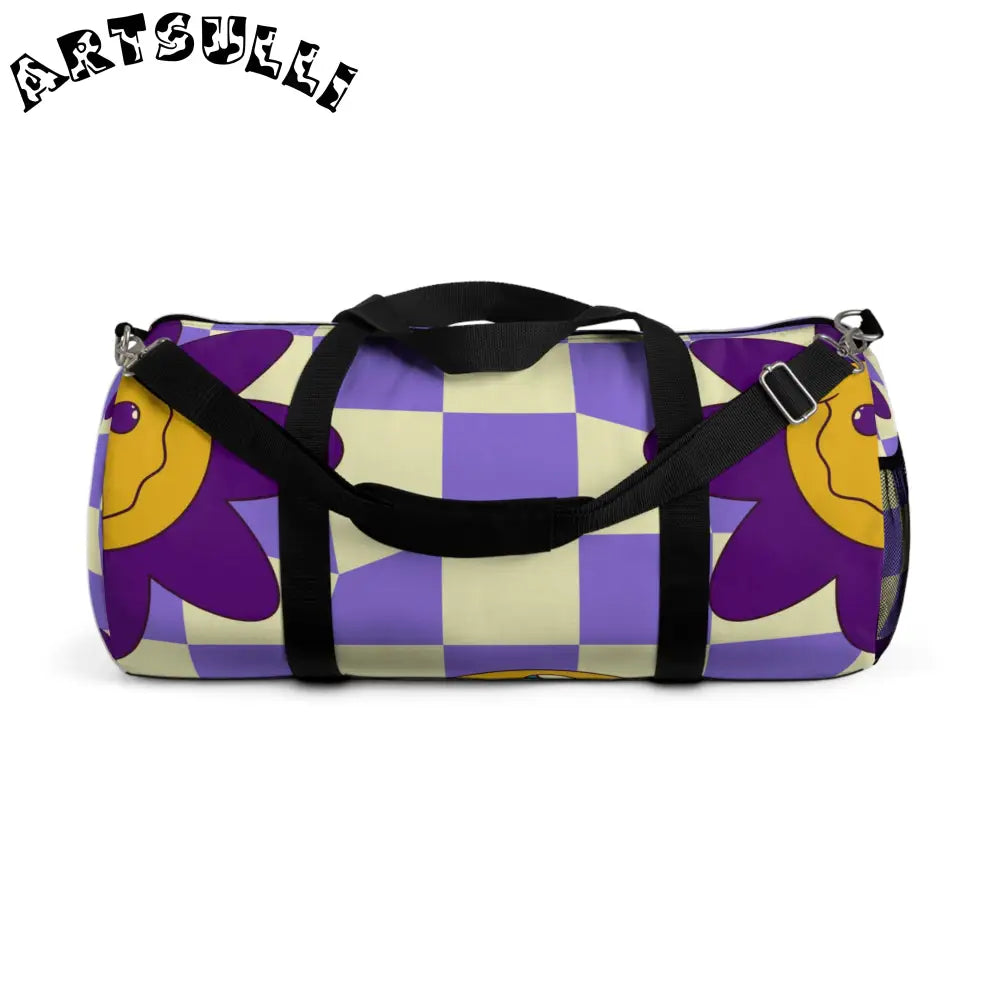 JAKKOUTTHEBXX Trippy Flower Power Motifs Duffel Bag JAKKOUTTHEBXX