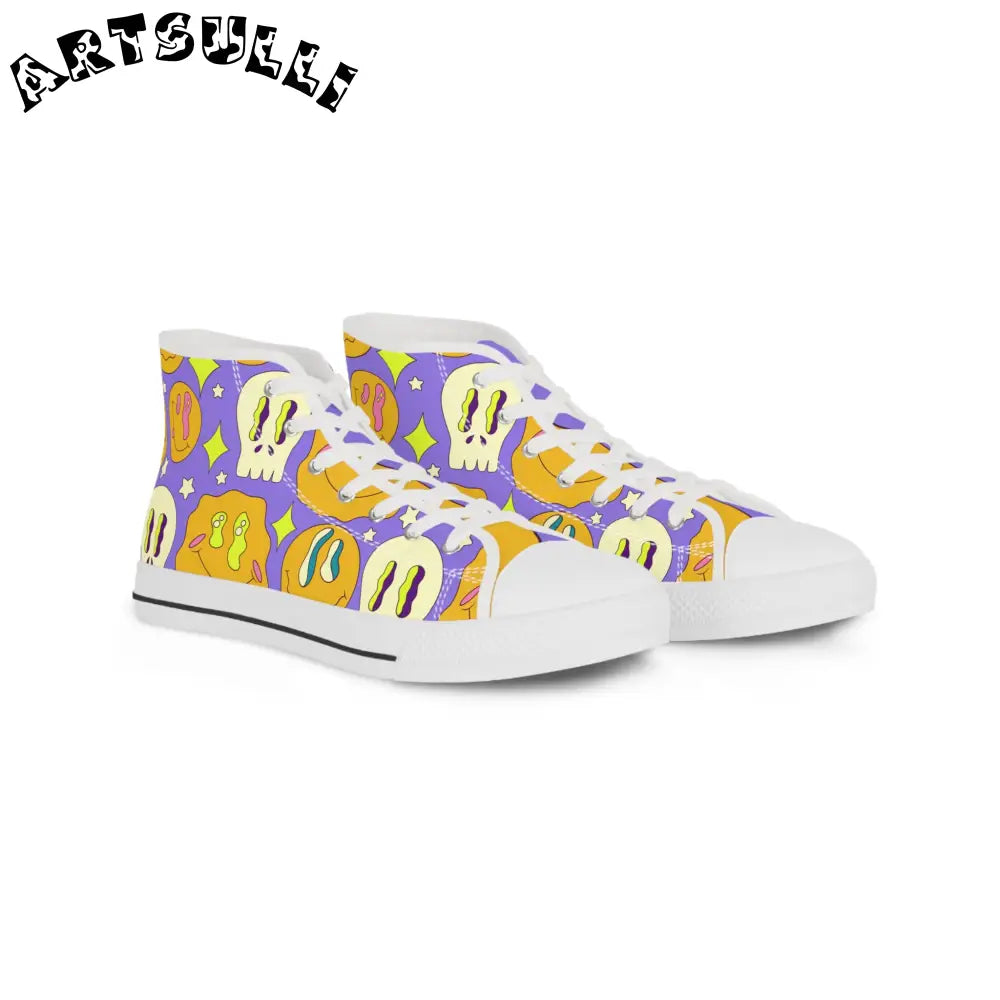 JAKKOUTTHEBXX Trippy Crystallic Smiley Dayglo Men’s High Top