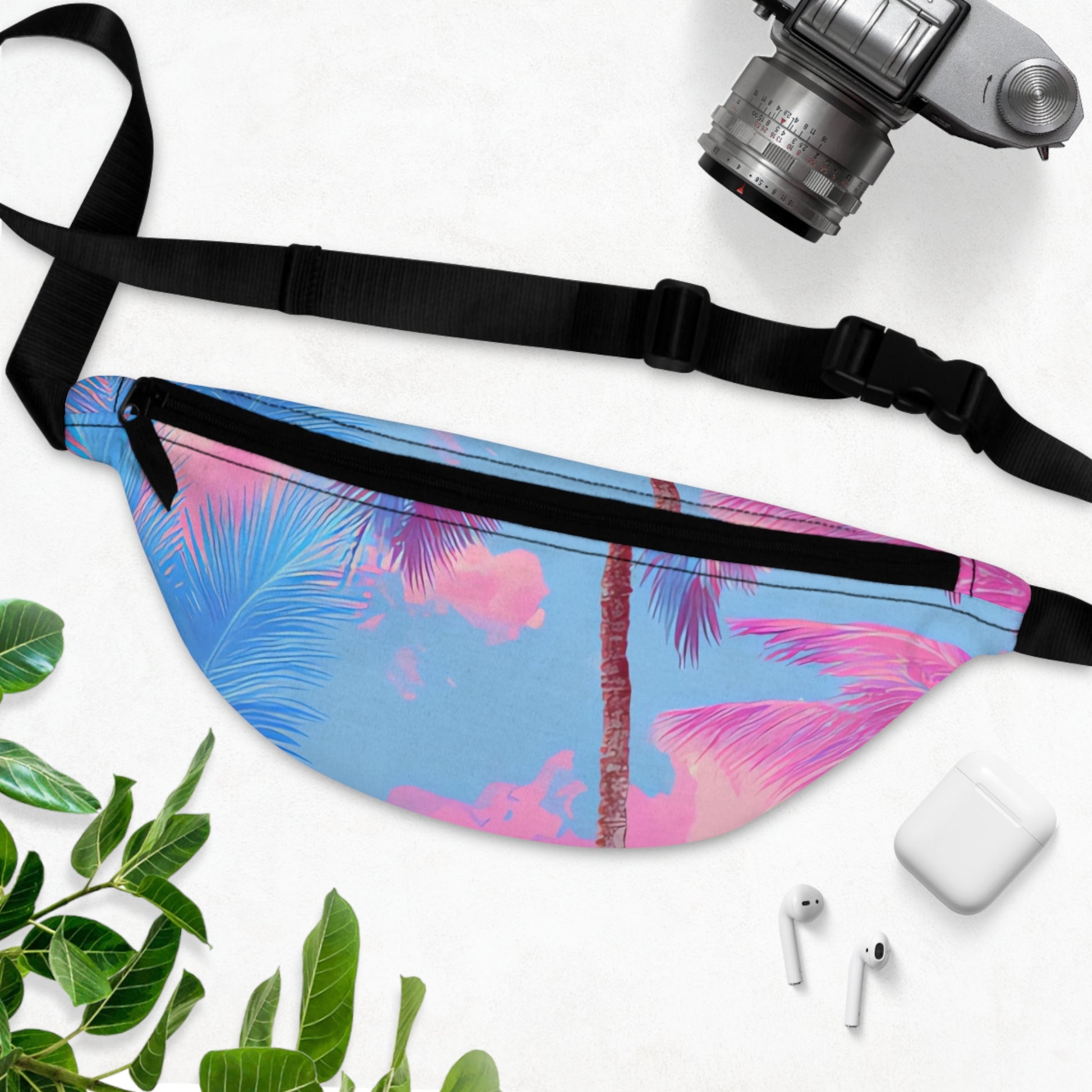 Ethereal Pastel Palms Fanny Pack, Artsulli - Art is Long, Life is Short, Bags, , , , , , , 